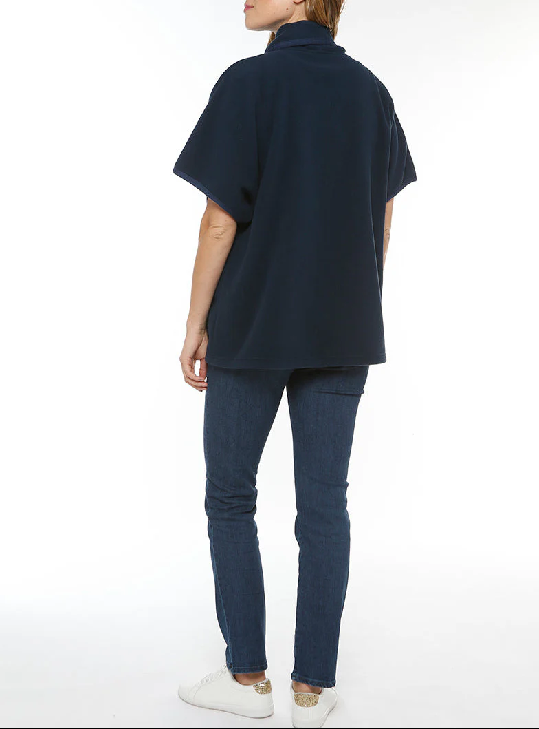 Cape femme bleu marine fabriquée en France