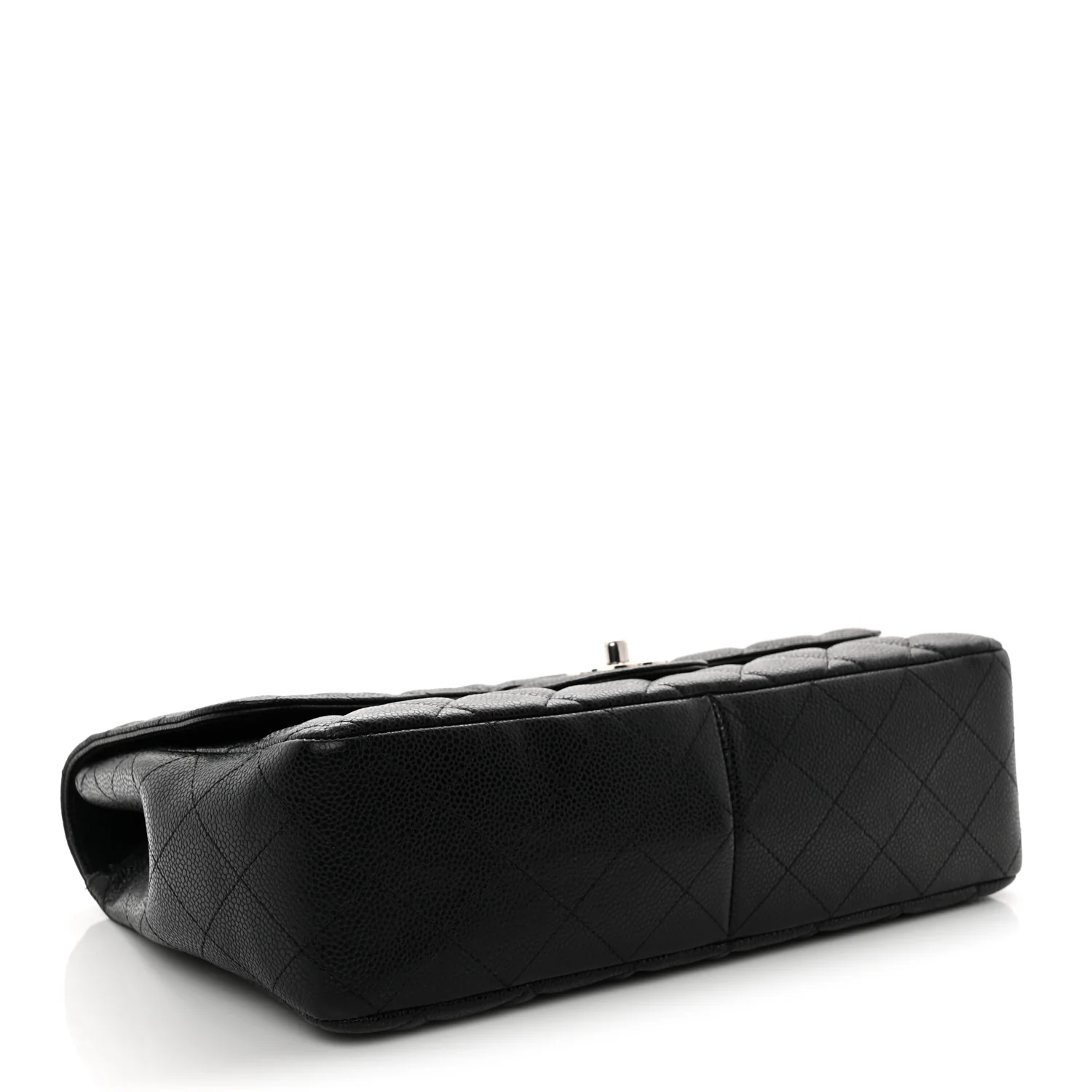 Caviar Quilted Jumbo Single Flap Black
