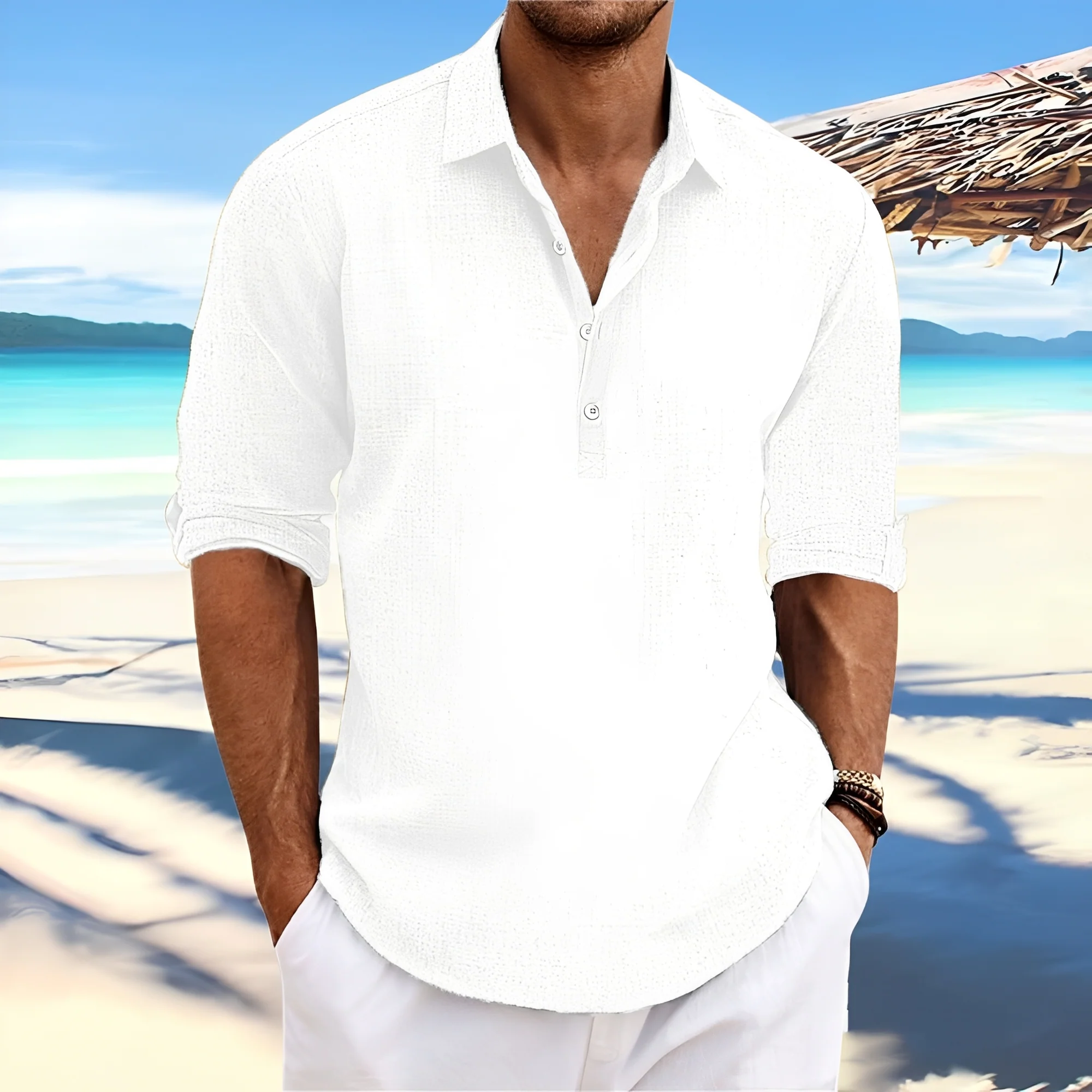 Ricky – Chemise à manches longues pour homme – pour des journées douillettes et chaudes