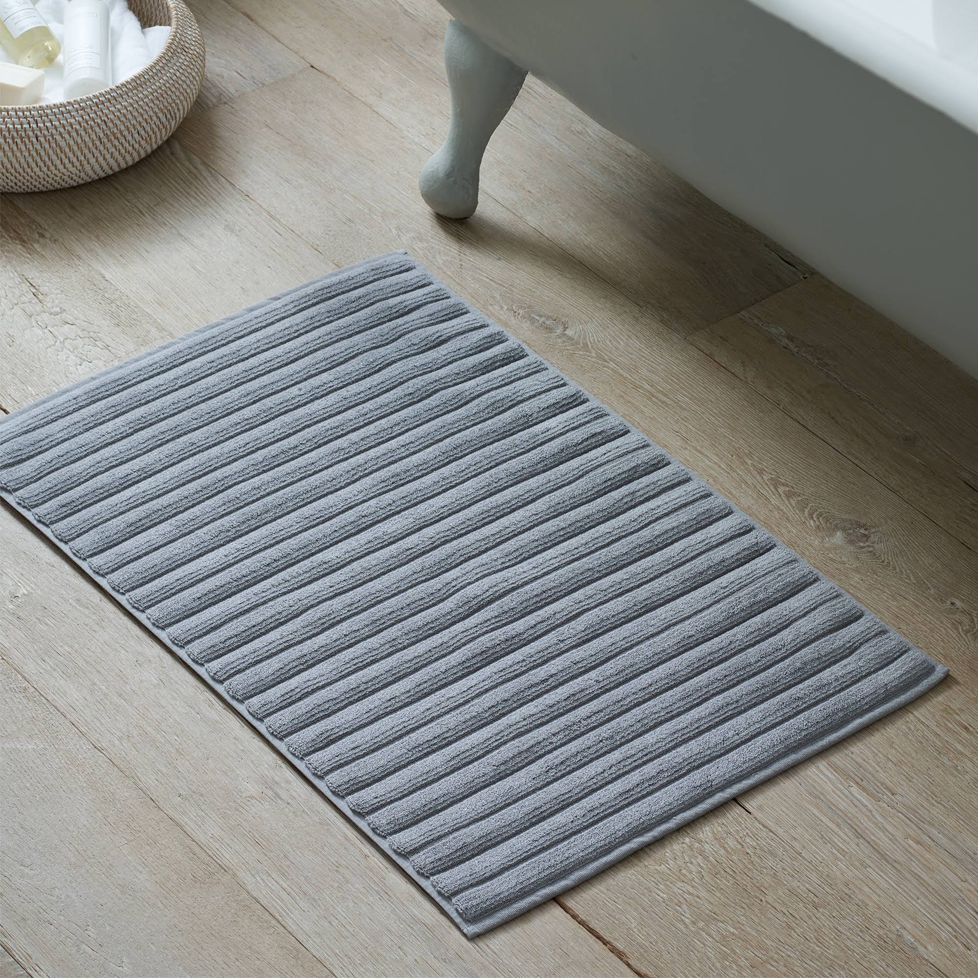 The White Company Hydrocotton Bath Mat, Soft Gray, Size: Large