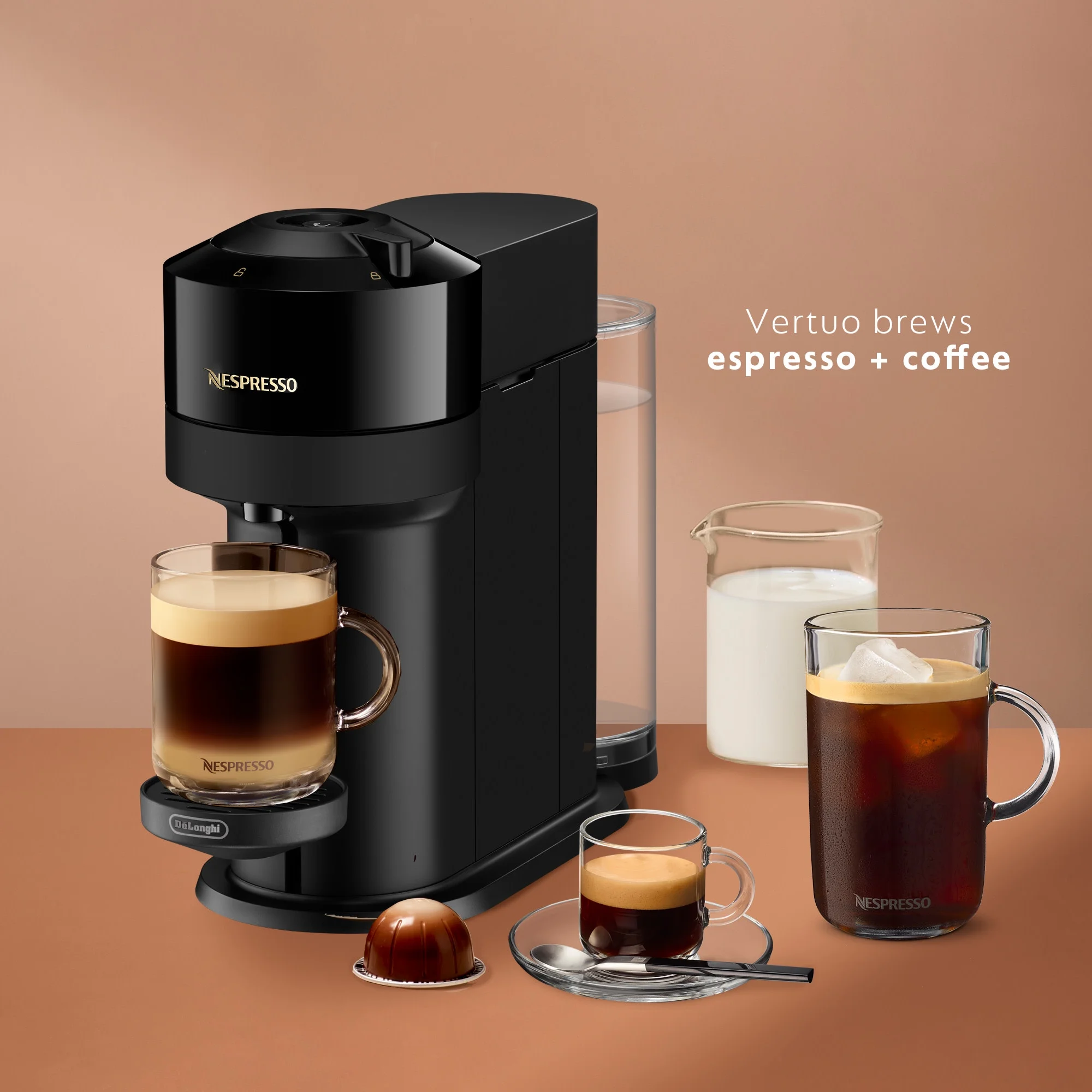 Nespresso New Vertuo Next 19 - Bar, 1 - Cup Black Espresso Machine