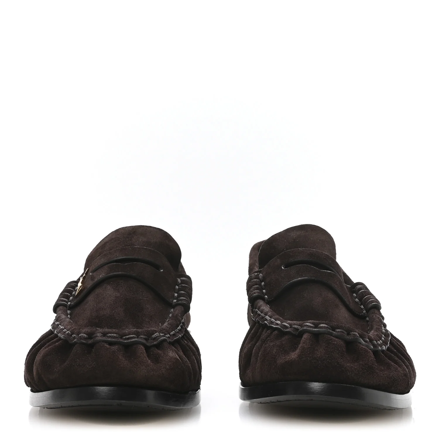 Suede Le Loafer 15 Penny Slippers 37 Dark Chocolate