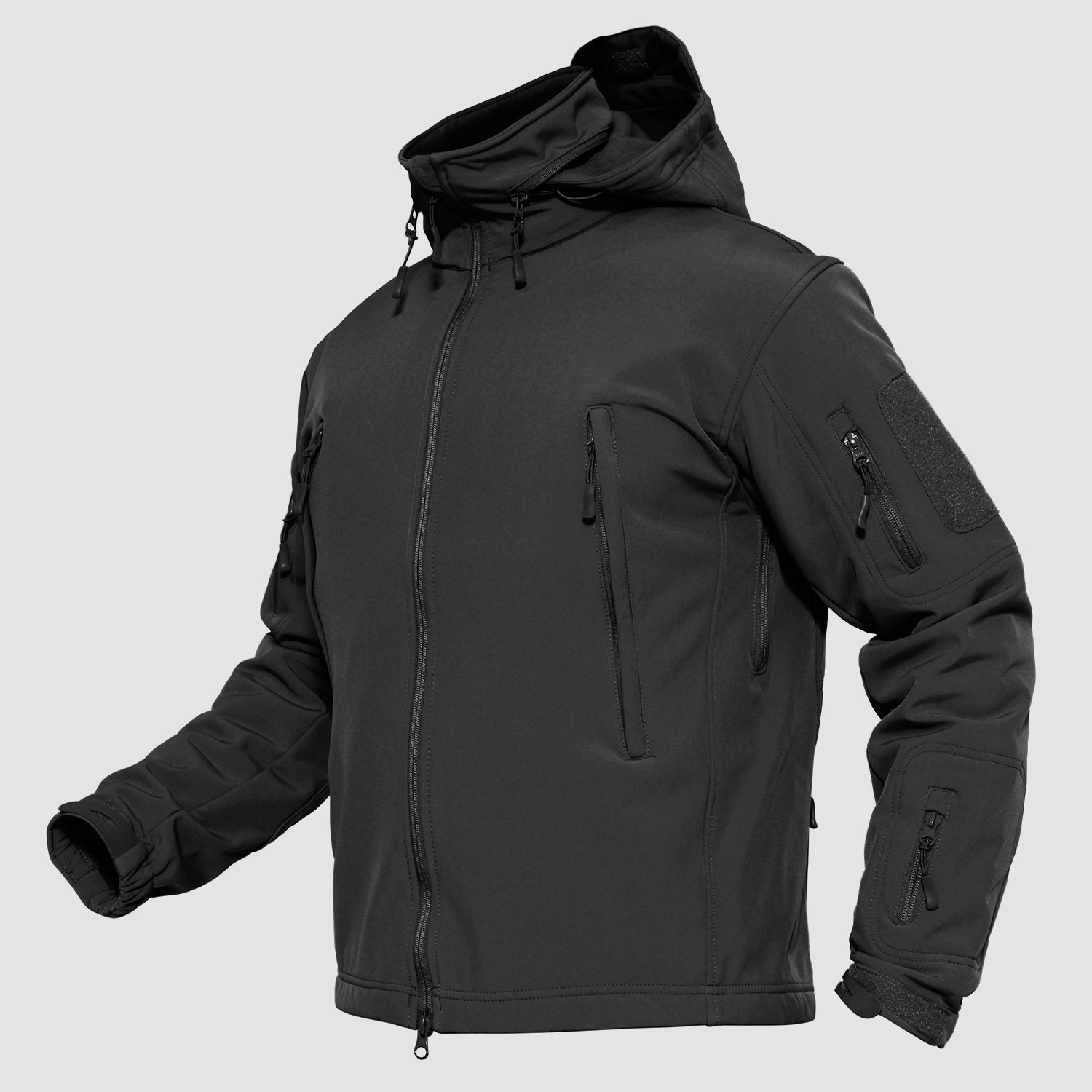 Veste tactique homme, veste de ski d'hiver, imperméable, doublure polaire softshell, multipoches