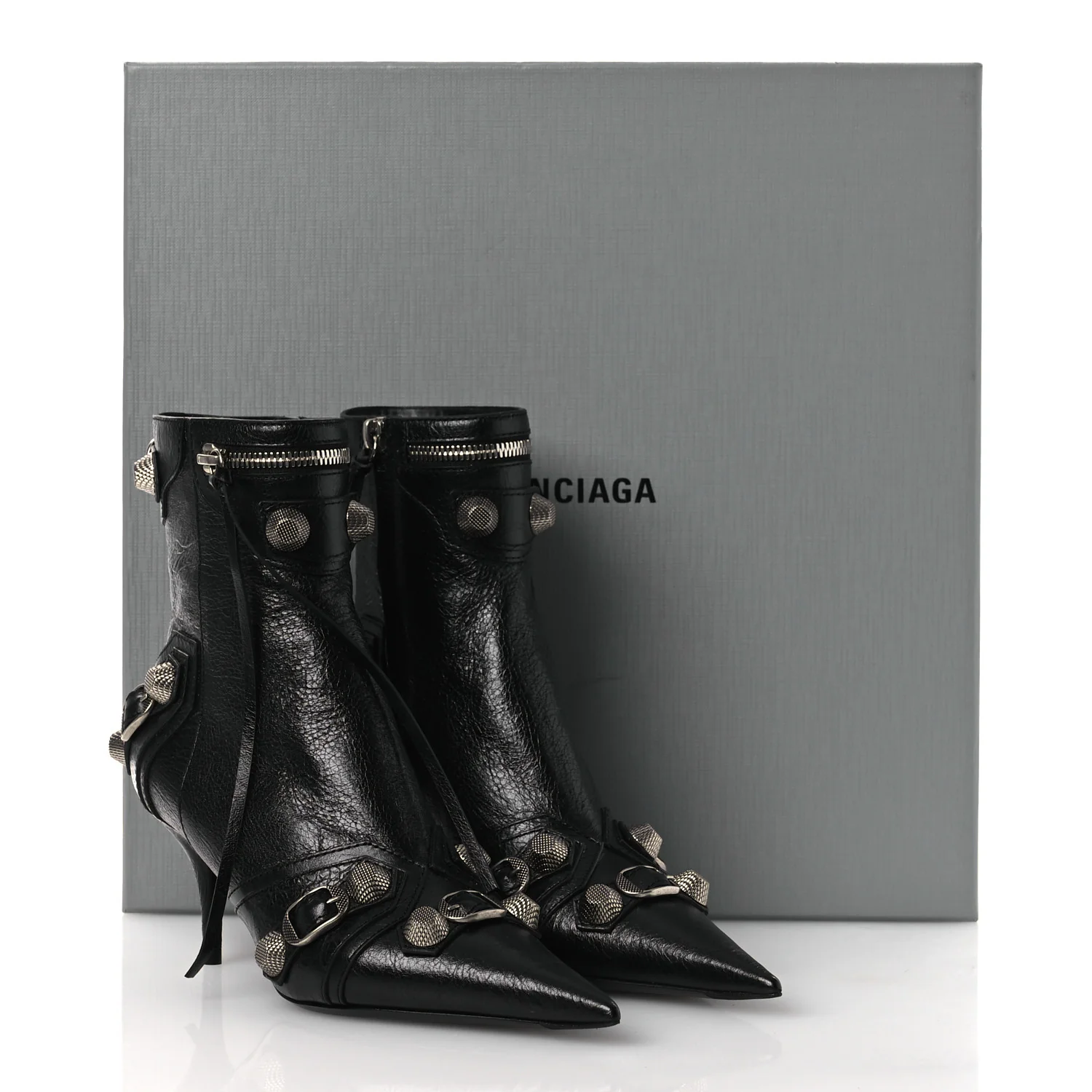 Agneau Arena Cagole 70mm Ankle Boots 36 Black