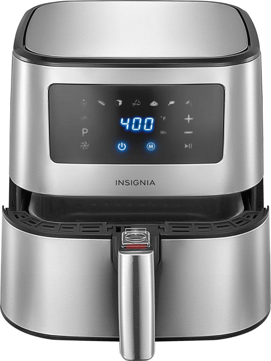 Insignia - 5 Qt. Digital Air Fryer - Stainless Steel