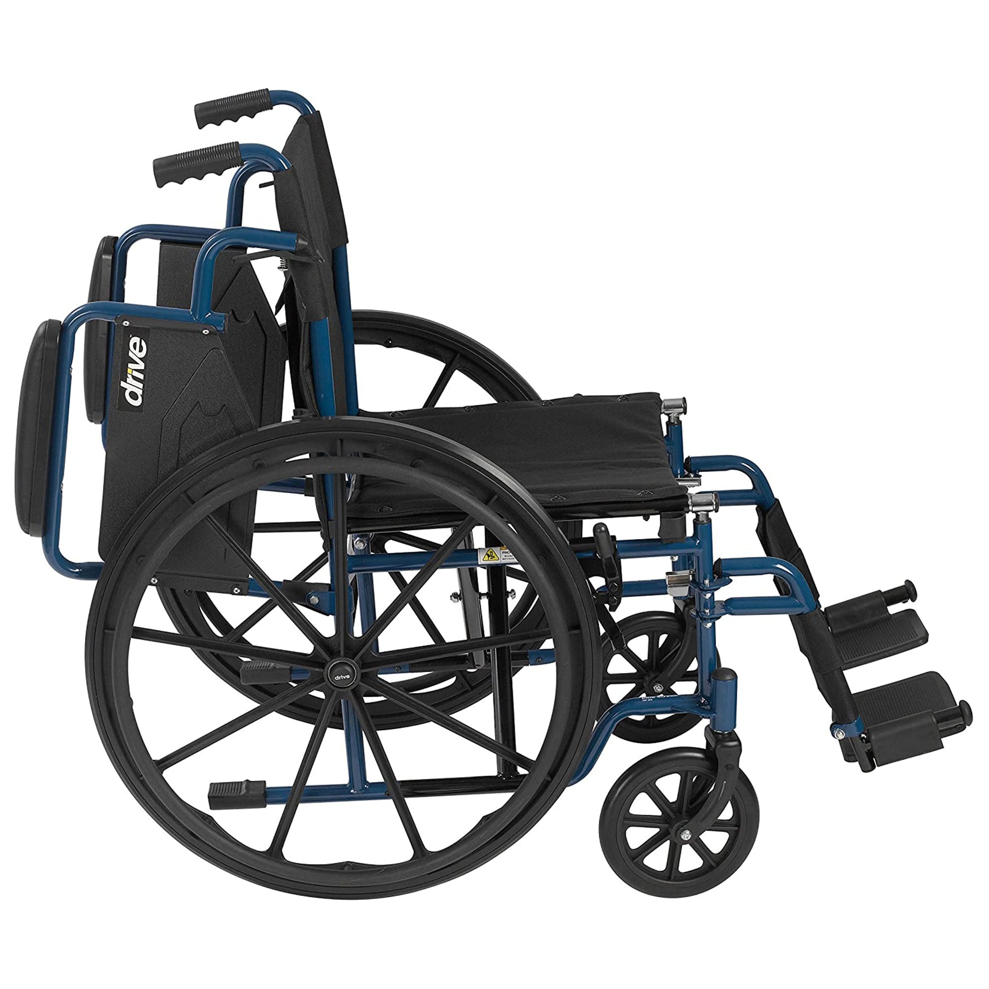 Fauteuil roulant pliant léger Drive Medical Blue Streak avec siège de 51 cm de large