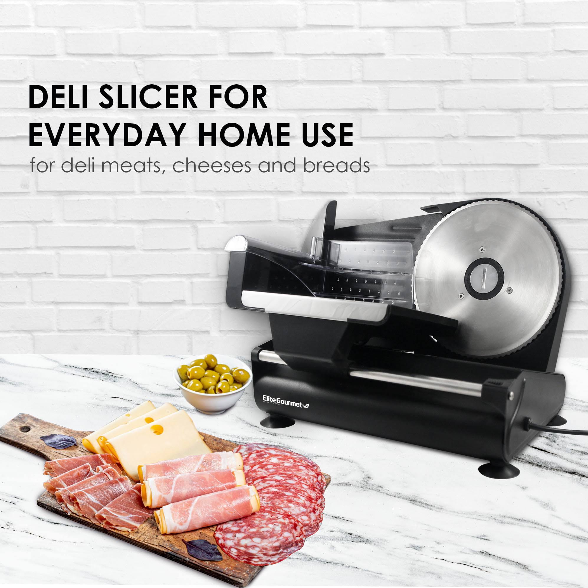 Elite Platinum Emt-625b Ultimate Precision Electric Deli Food Meat Slicer