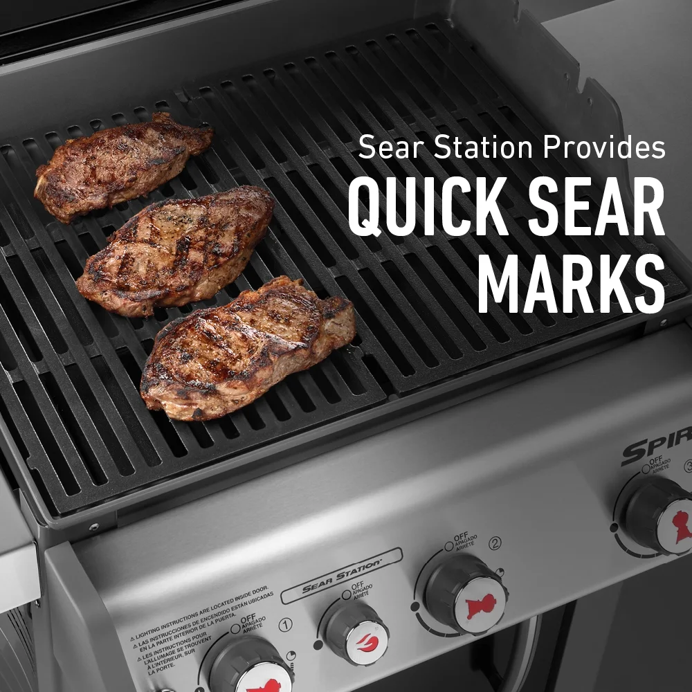 Spirit E-330 Lp Gas Grill Black - Image 8