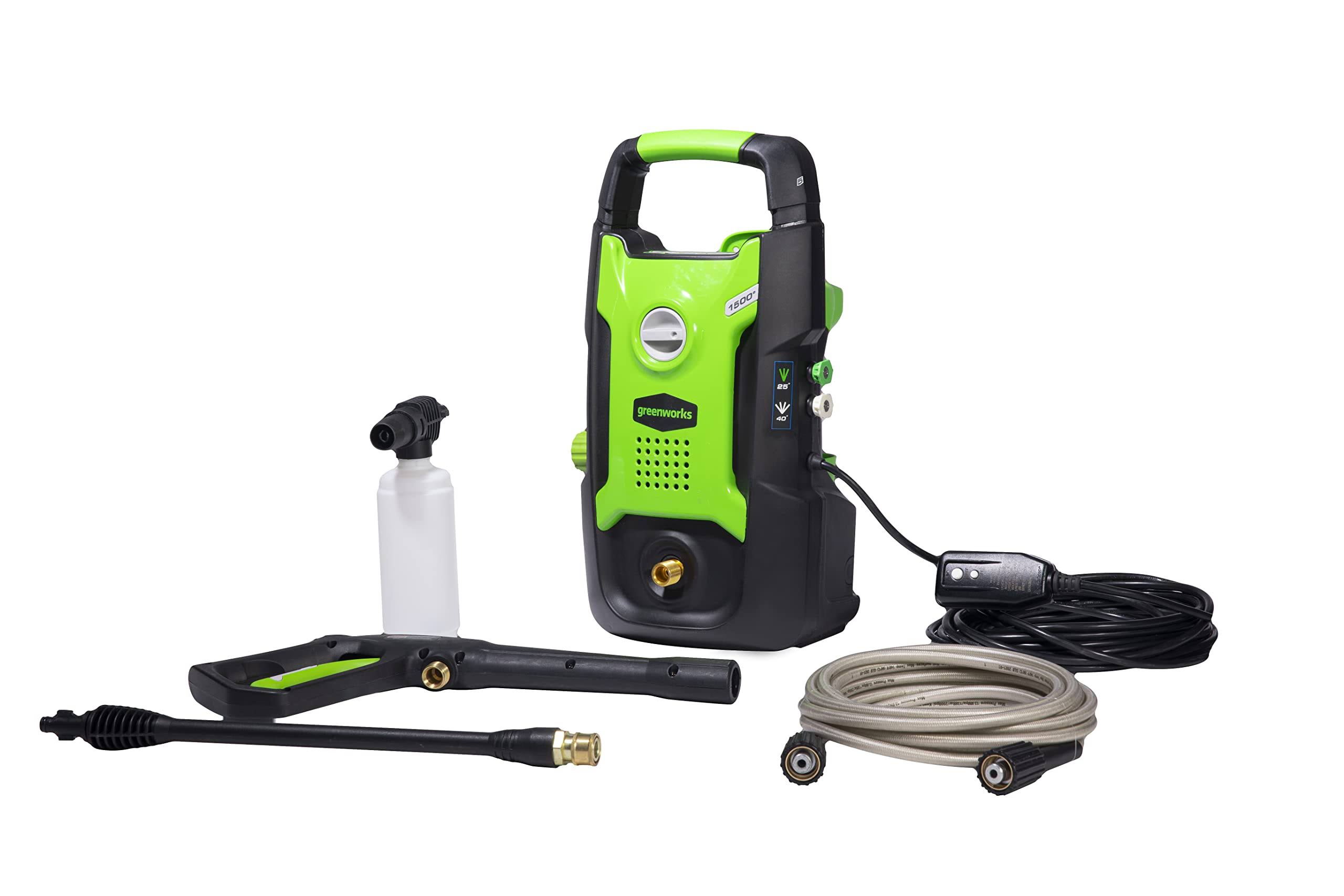 Greenworks 13 Amp 1500-PSI 1.2-GPM Electric Pressure Washer, 5120902