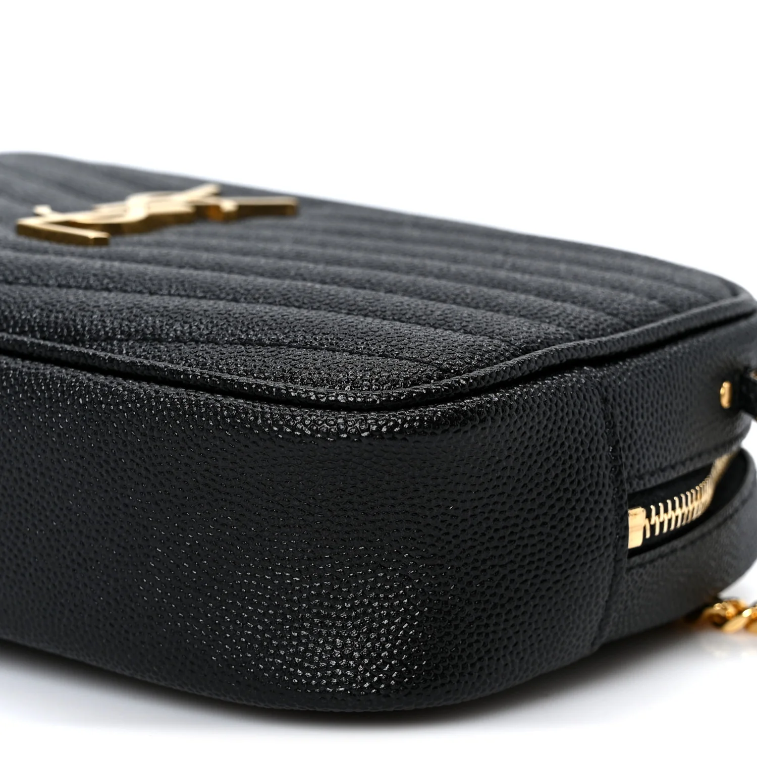 Grain De Poudre Matelasse Monogram Mini Lou Camera Bag Black