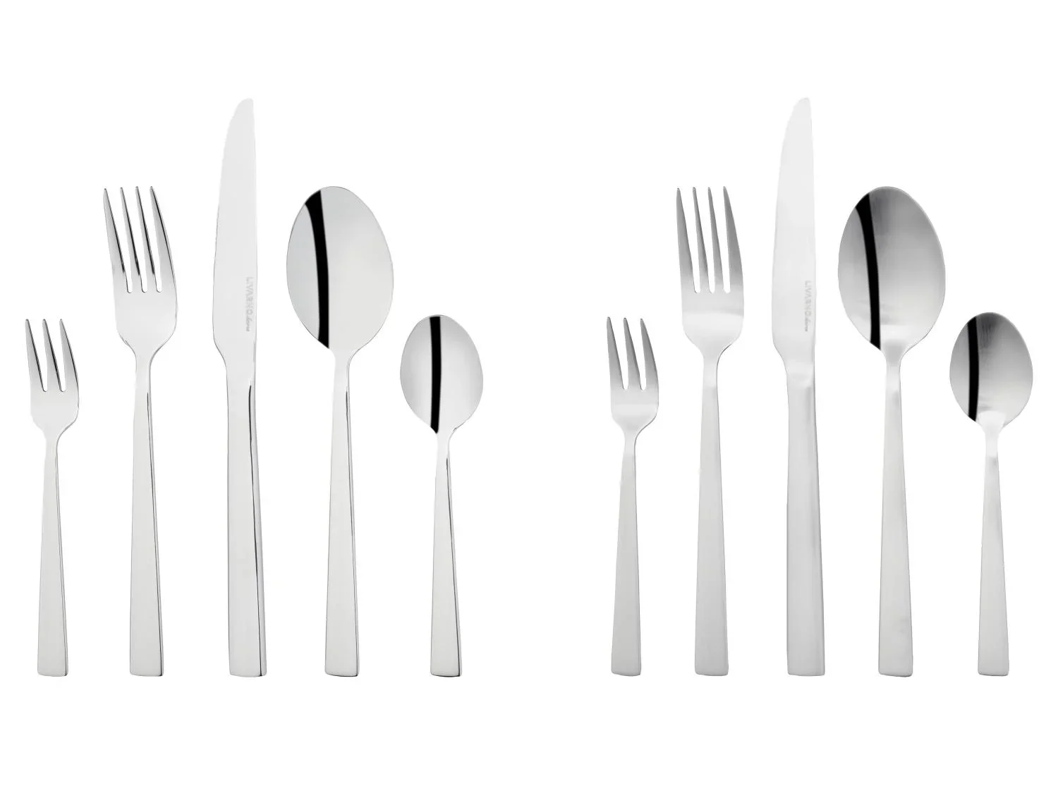 LIVARNO home Set de couverts en acier inoxydable, 60 pices