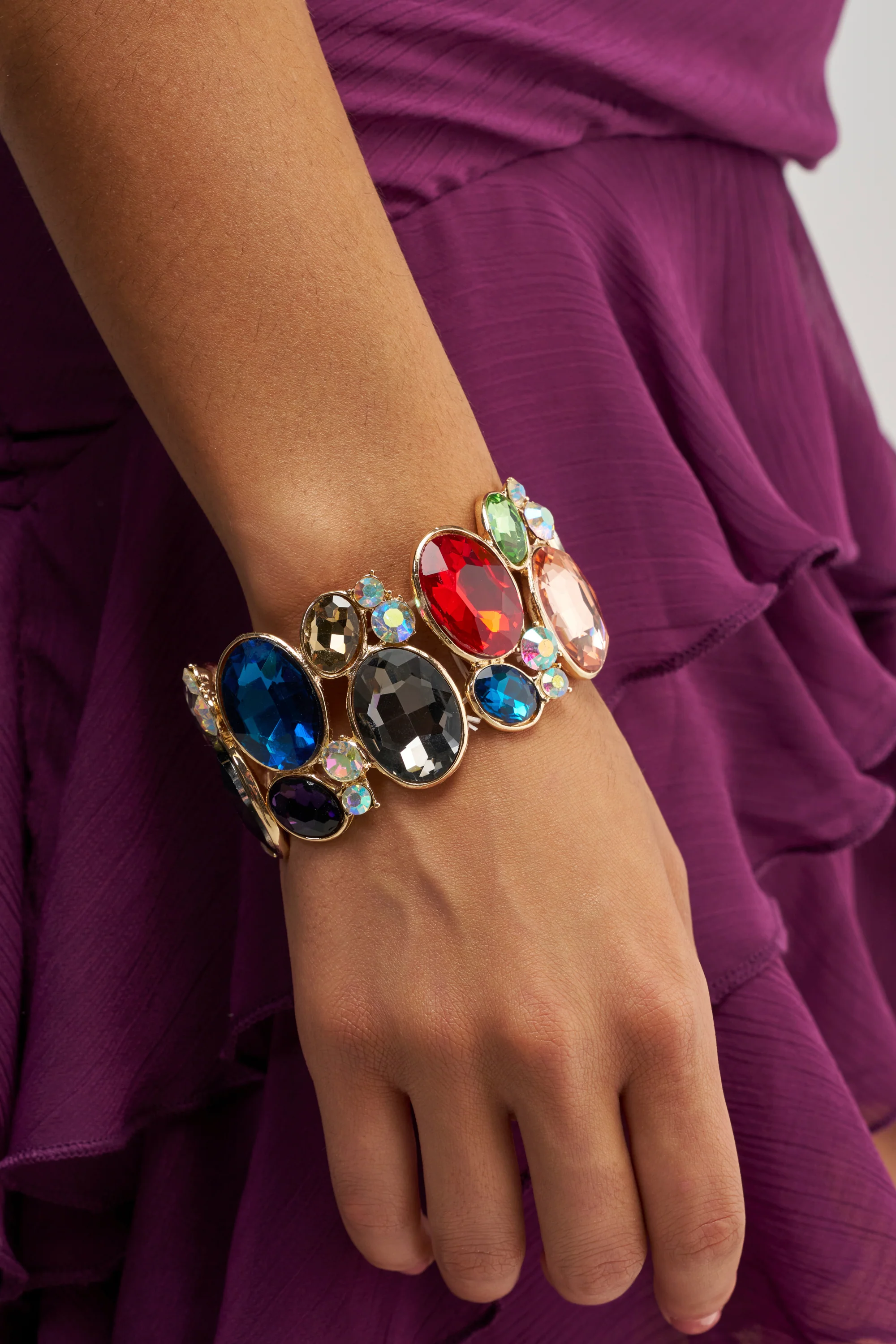 MULTI-STONE STRETCH BRACELET - Akira Store