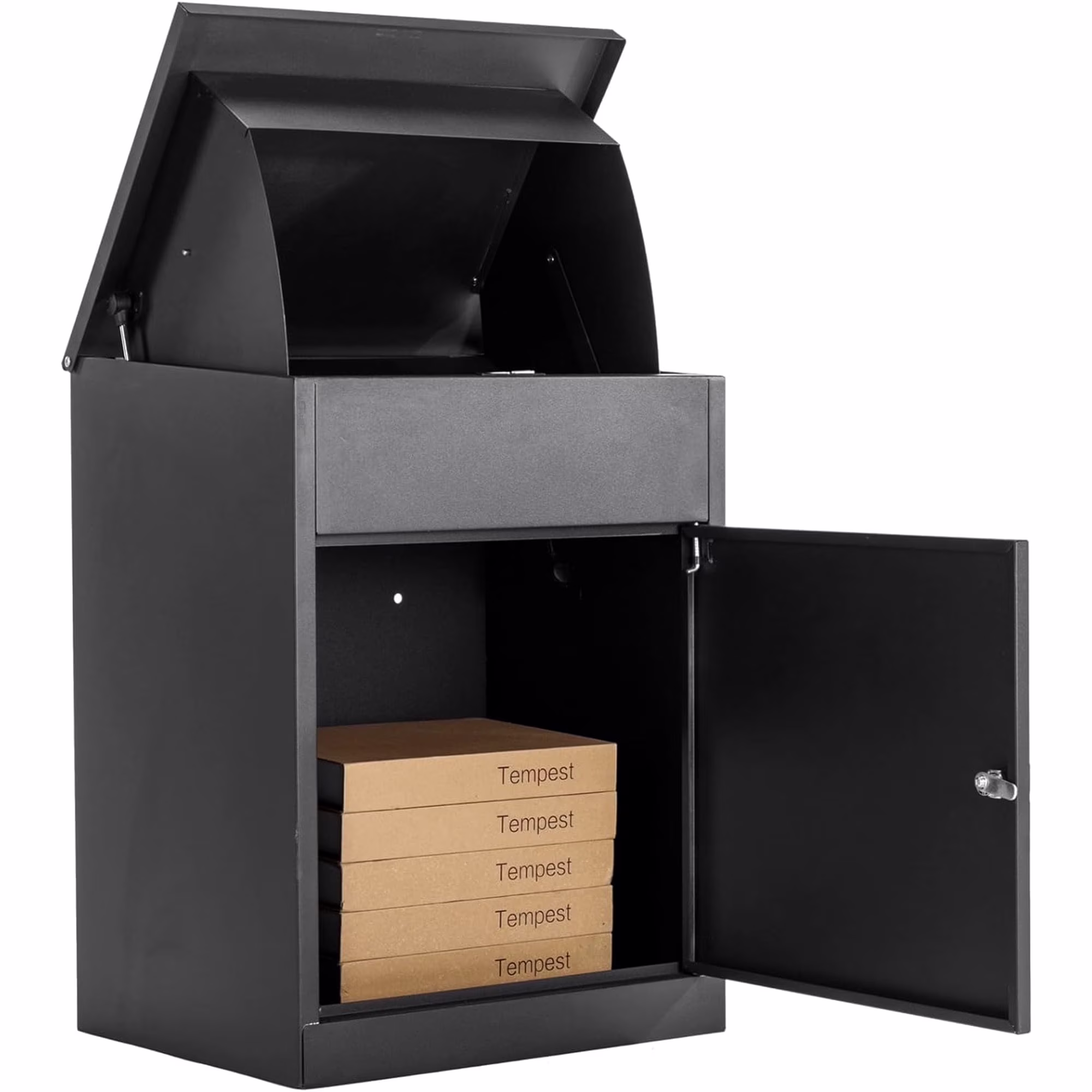 Large Package Delivery Boxes, Galvanized Steel, Lockable, Anti-Theft, 17.3" x 13.8" x 22.1"