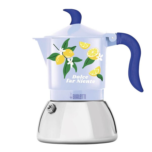 Mercato Della Frutta espressokanne 2 kopper induksjon lys blå