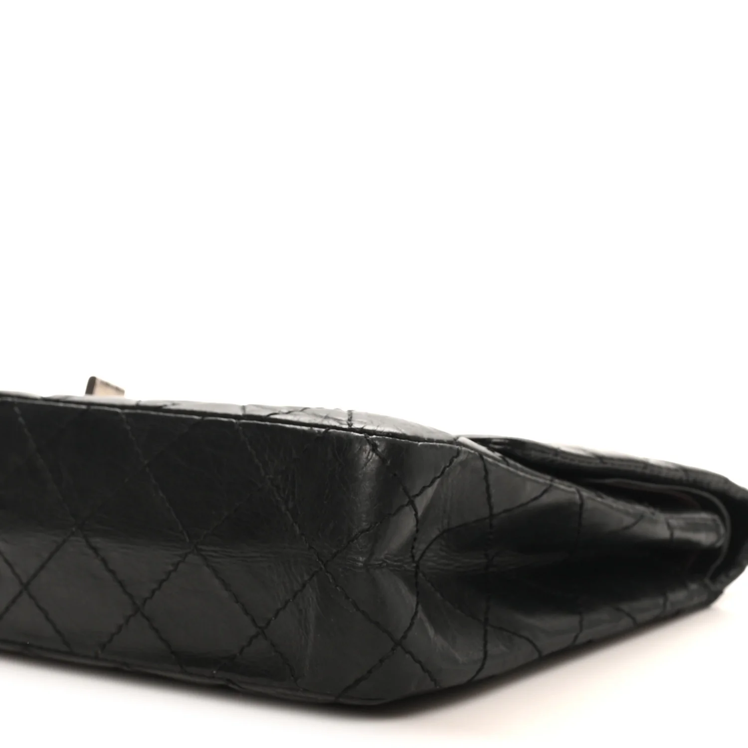 Aged Calfskin Quilted 2.55 Reissue 226 Flap Black