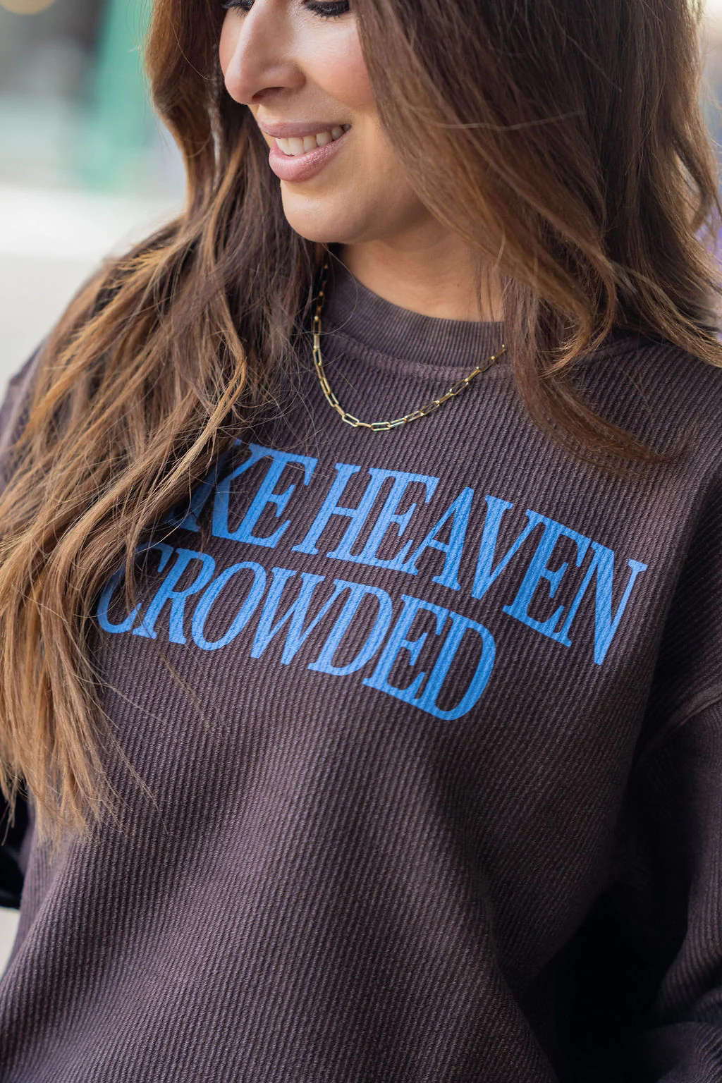 Make Heaven Crowded Ribbed Crewneck