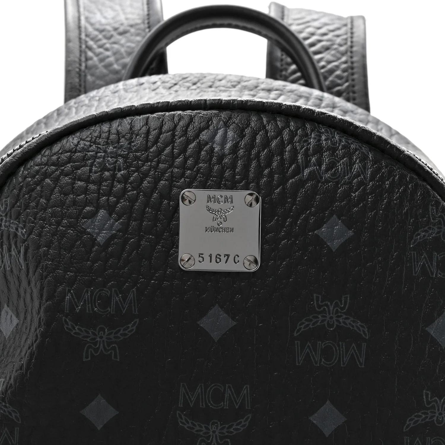 Visetos Medium Side Studs Stark Backpack Black