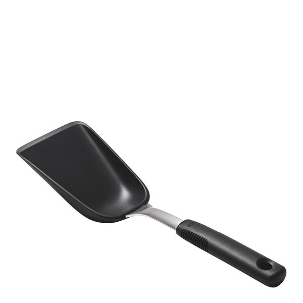 Skje til stekebrett 29 cm svart/stål