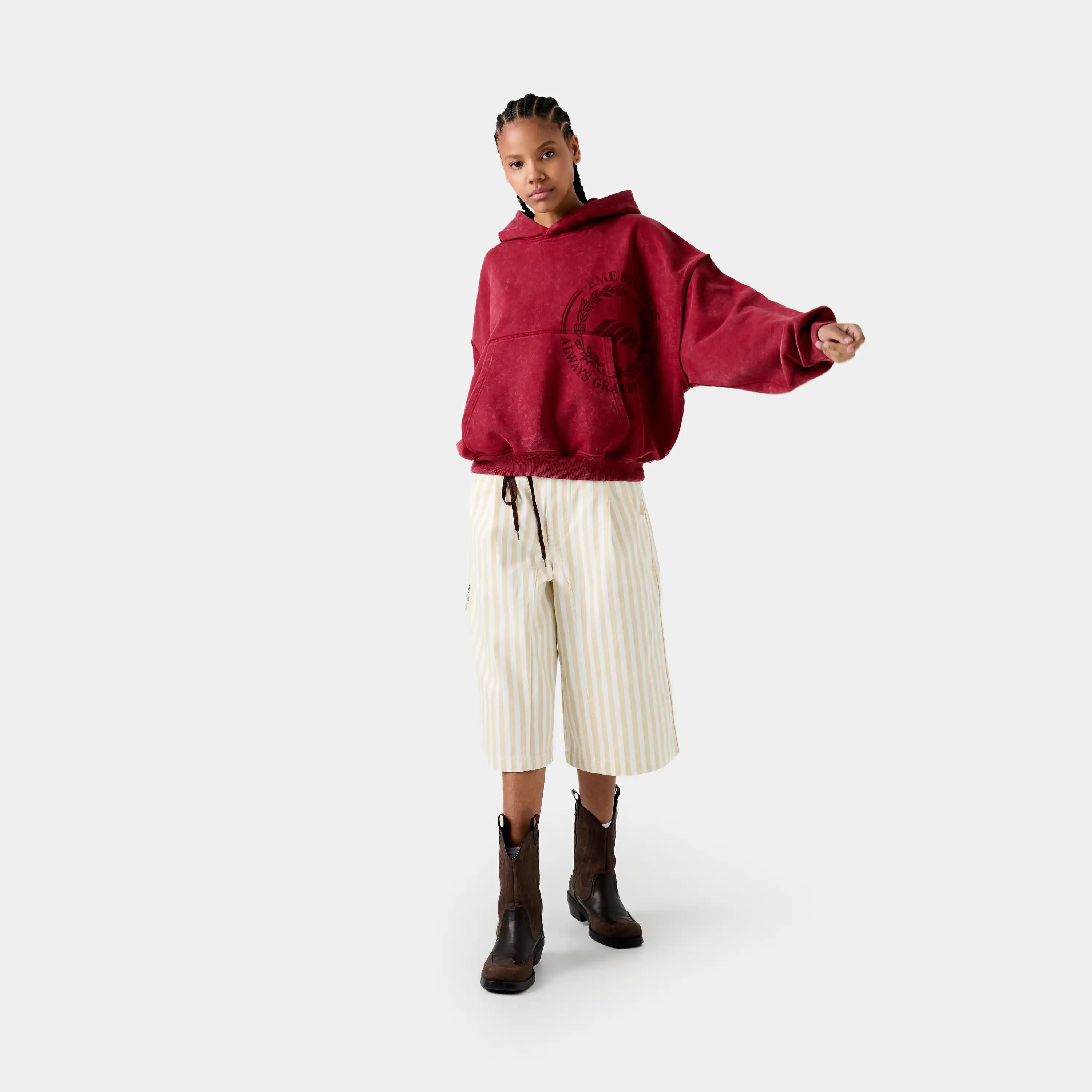 Min Pomegranate Oversized Hoodie