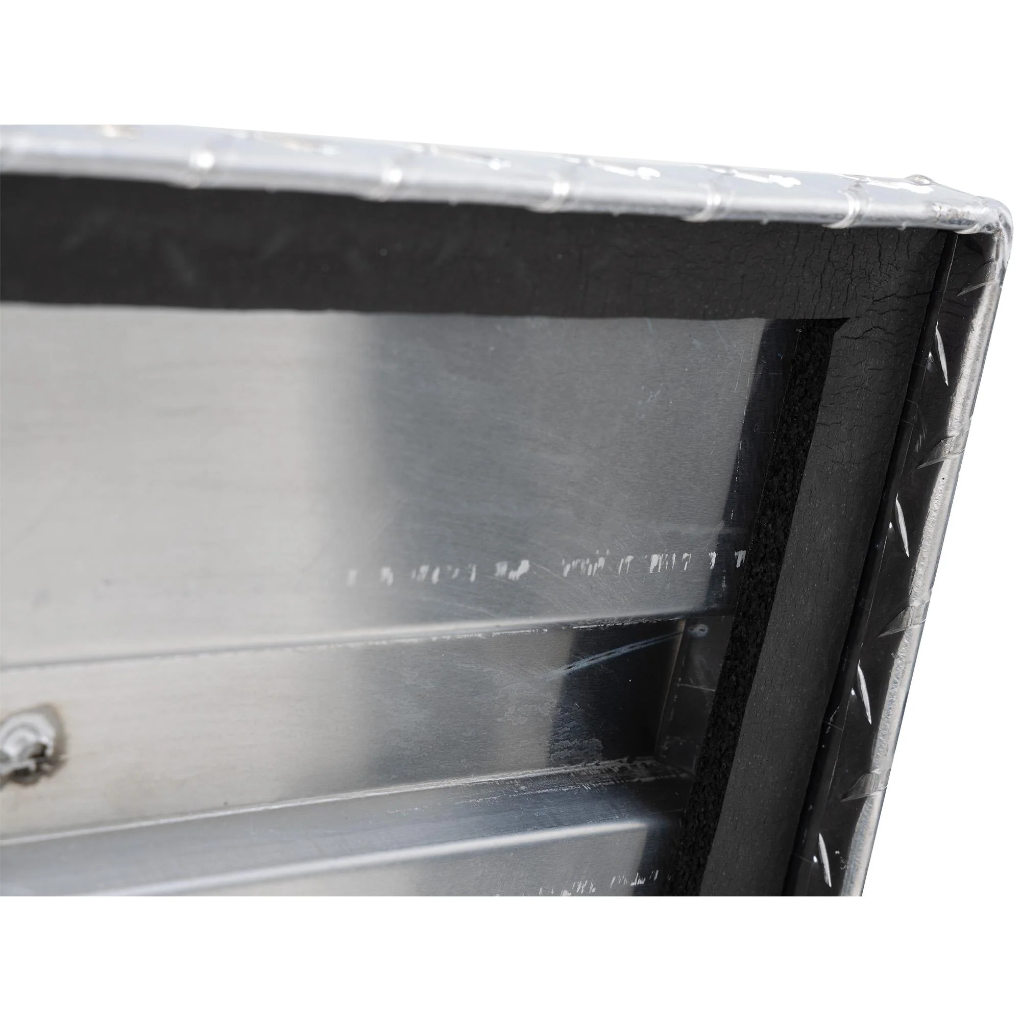 UWS Low Profile Aluminum Truck Tool Box with Stainless Steel Handles, Pickup Bed Storage Chest