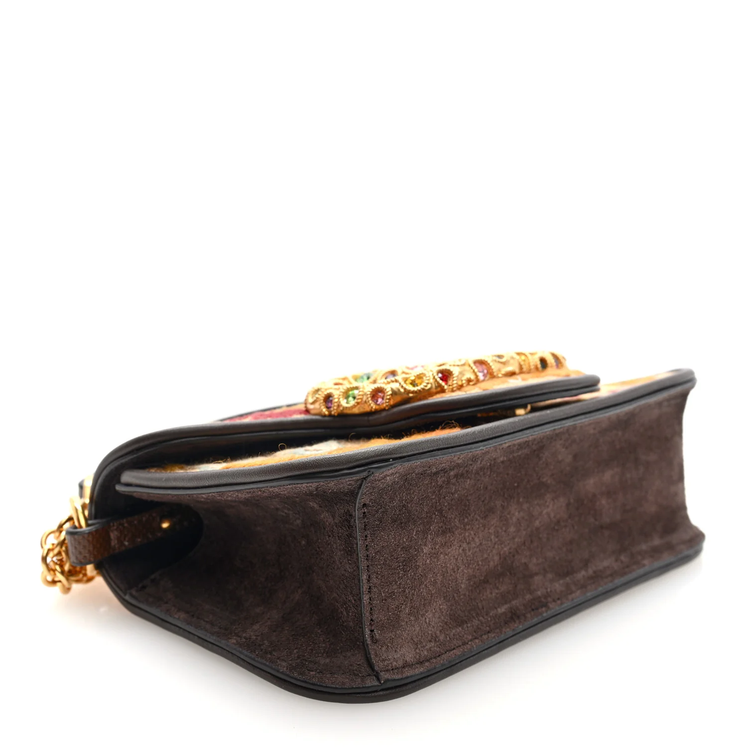 Fabric Karung Crystal Embroidered Vlogo Small Loco Shoulder Bag Multicolor