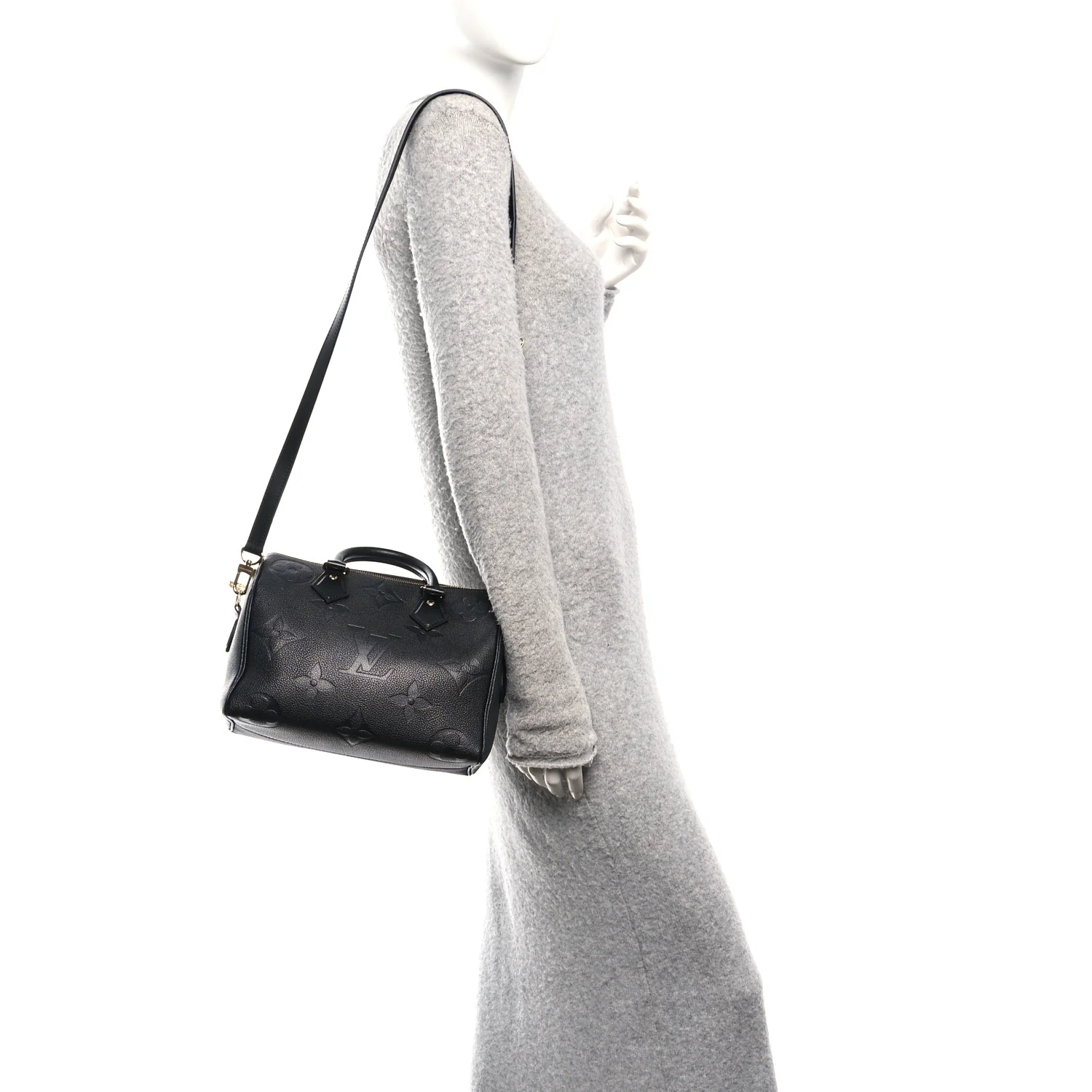 Empreinte Monogram Giant Speedy Bandouliere 25 Black