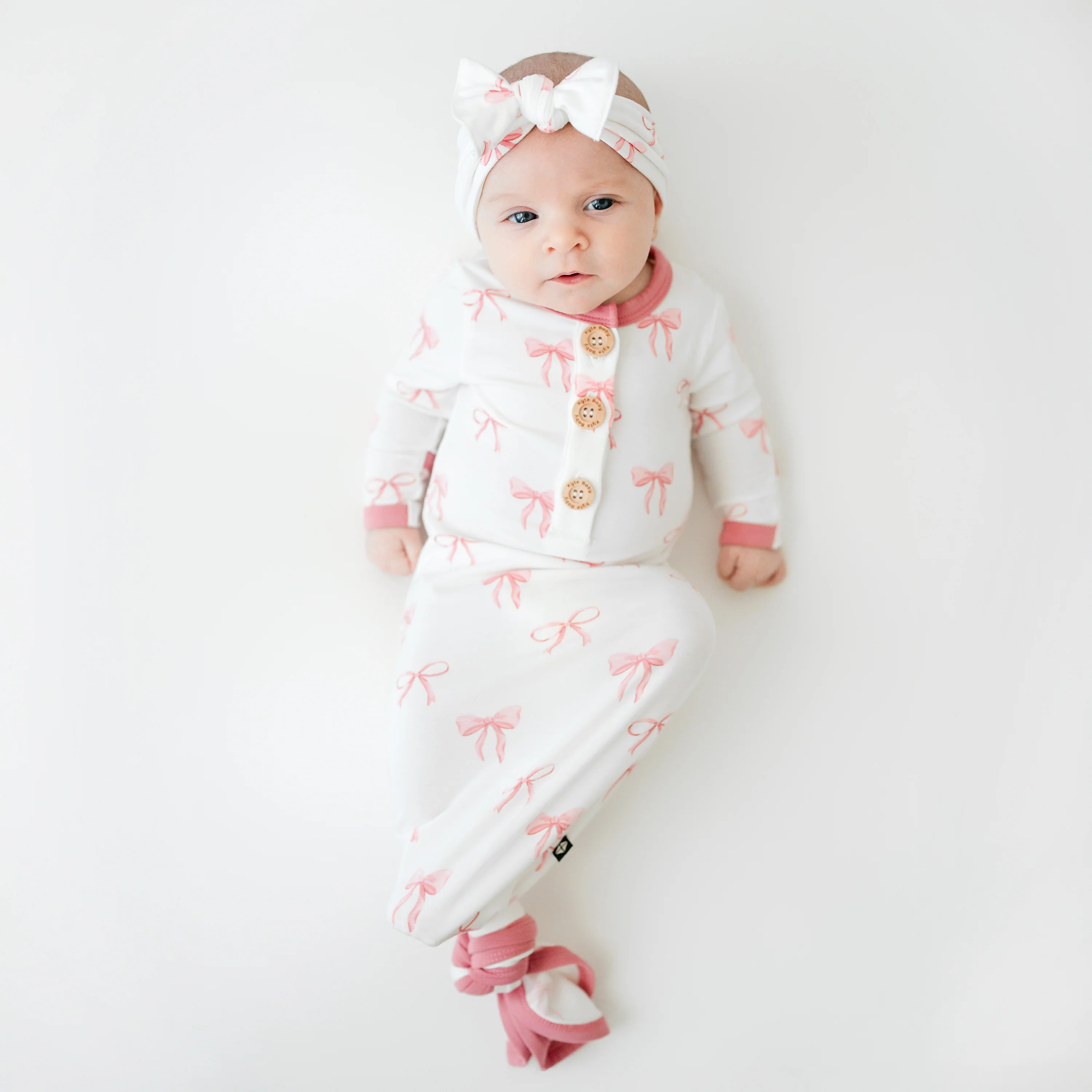 Knotted Day Gown with Bow Set in Bow