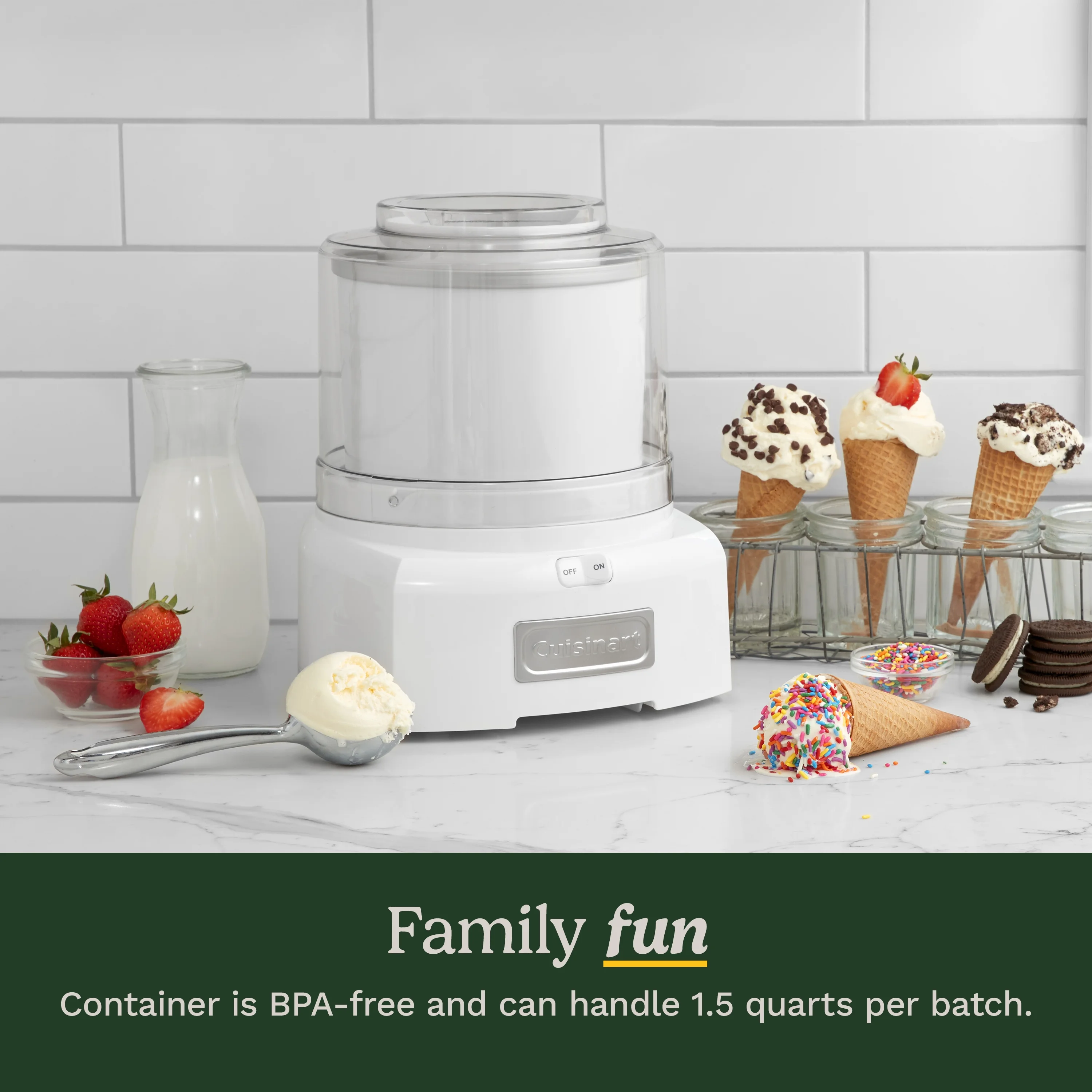 Ice Cream/Yogurt Makers Frozen Yogurt �C Ice Cream Sorbet Maker(White) - Image 6
