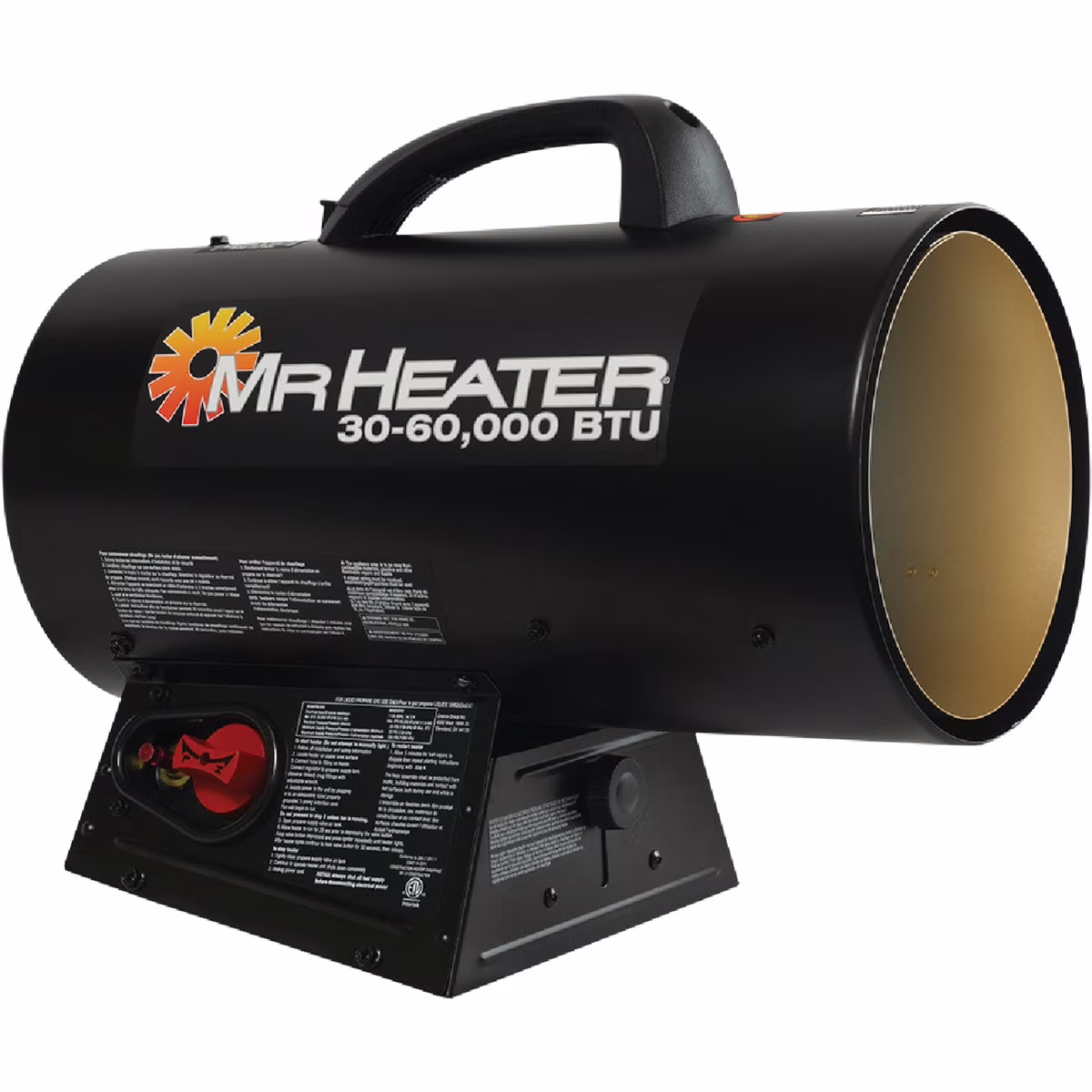 60,000 BTU Quiet Burner Technology Forced Air Propane Heater