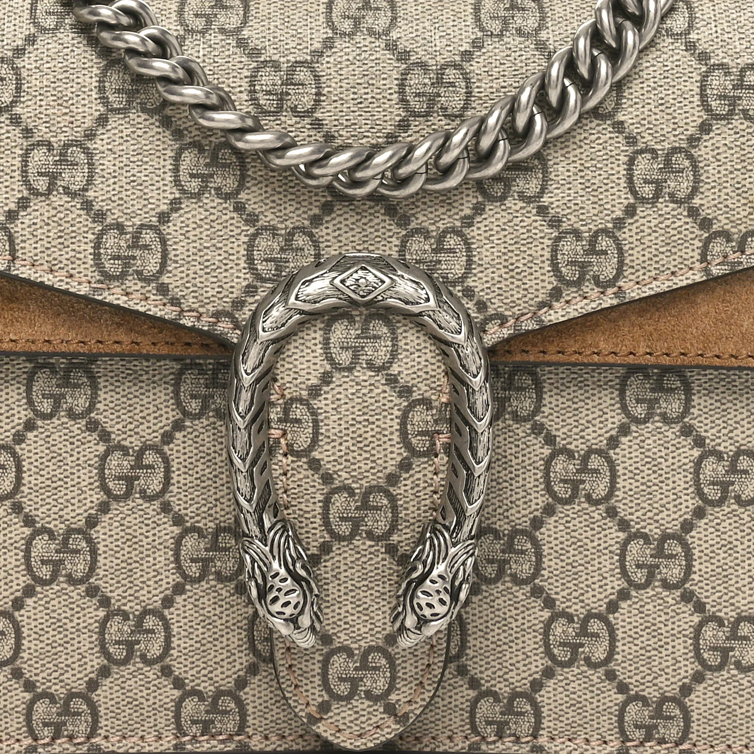 GG Supreme Monogram Mini Dionysus Shoulder Bag Taupe