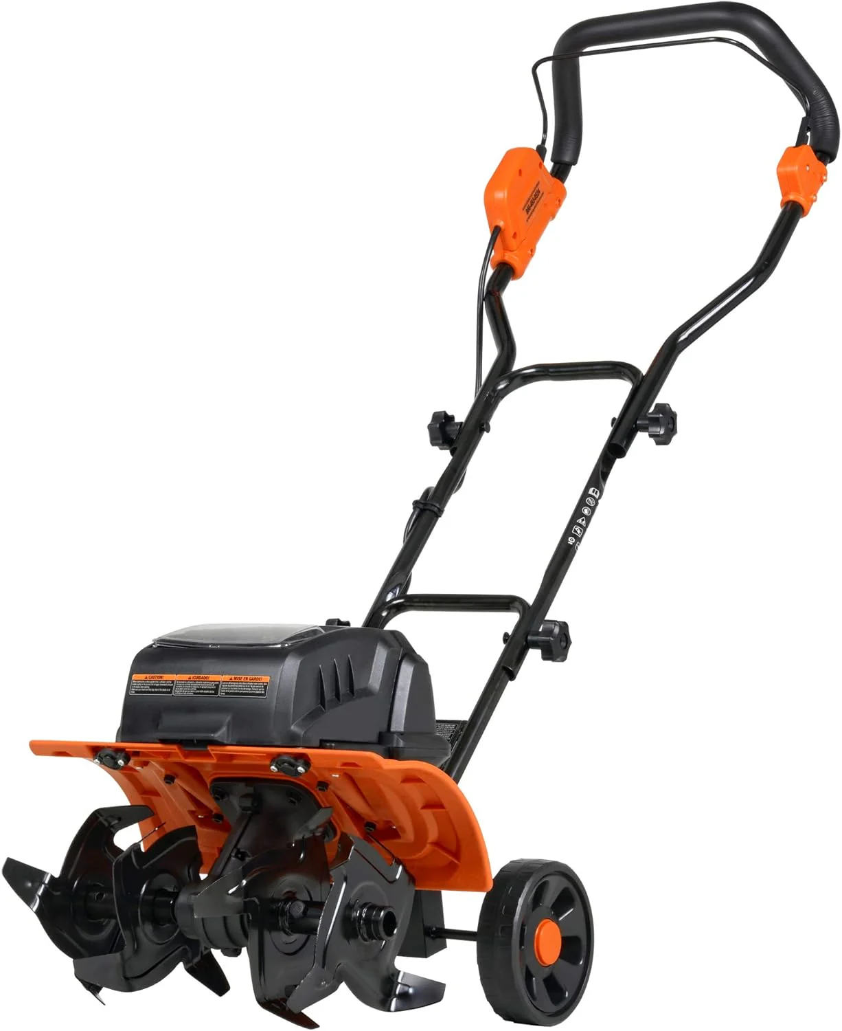 Motoculteur à fraises arrière – Moteur 7 CV 209 cm³, largeur et profondeur de travail réglables, fraises en acier robustes pour la préparation du sol, l'aménagement paysager et le désherbage.