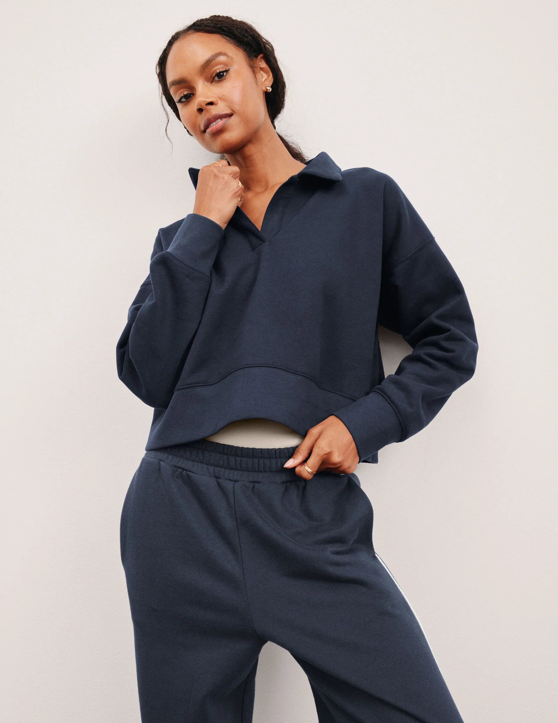 LuxeFleece™ Collared Sweatshirt