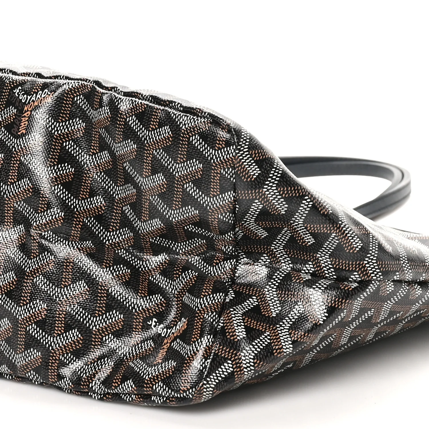 Goyardine Coeur Saint Louis PM Black