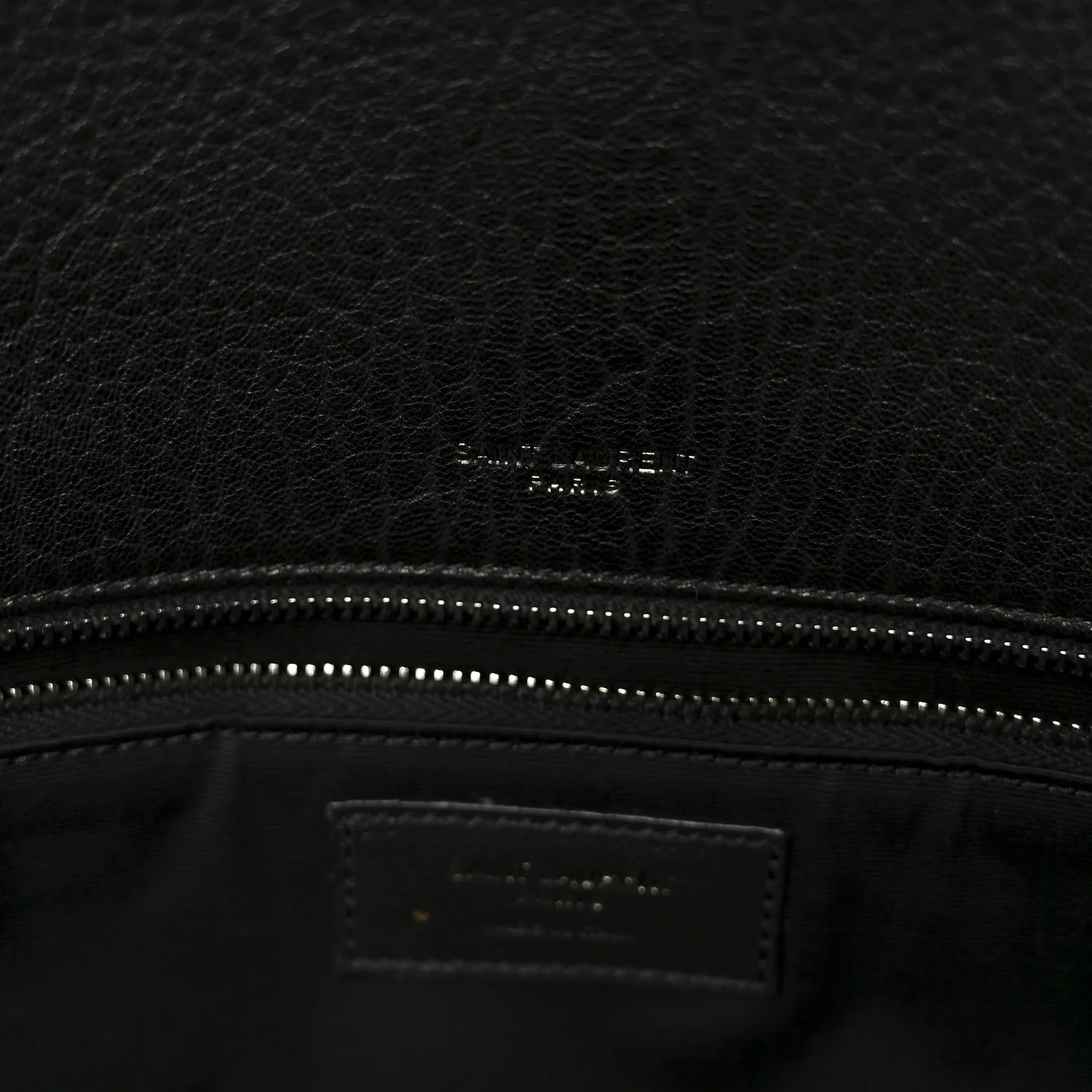 Grained Lambskin Monogram Large Niki Chain Satchel Black