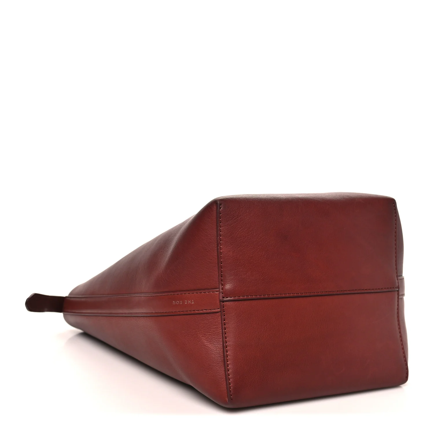 Polished Saddle Calfskin Medium N/S Park Tote Burnt Wood