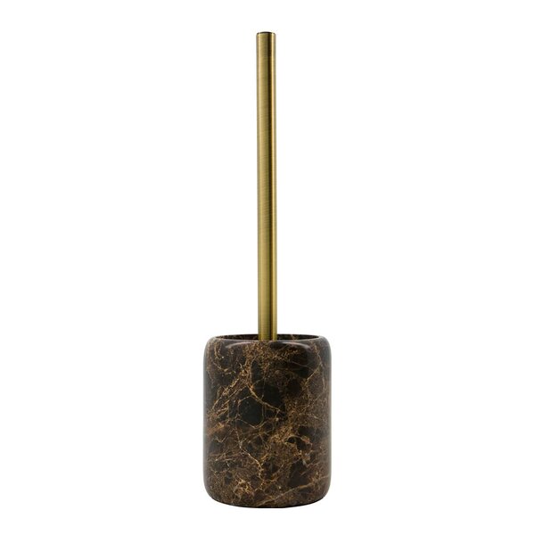 Able toalettbørste 36x10 cm brun marmor/messing
