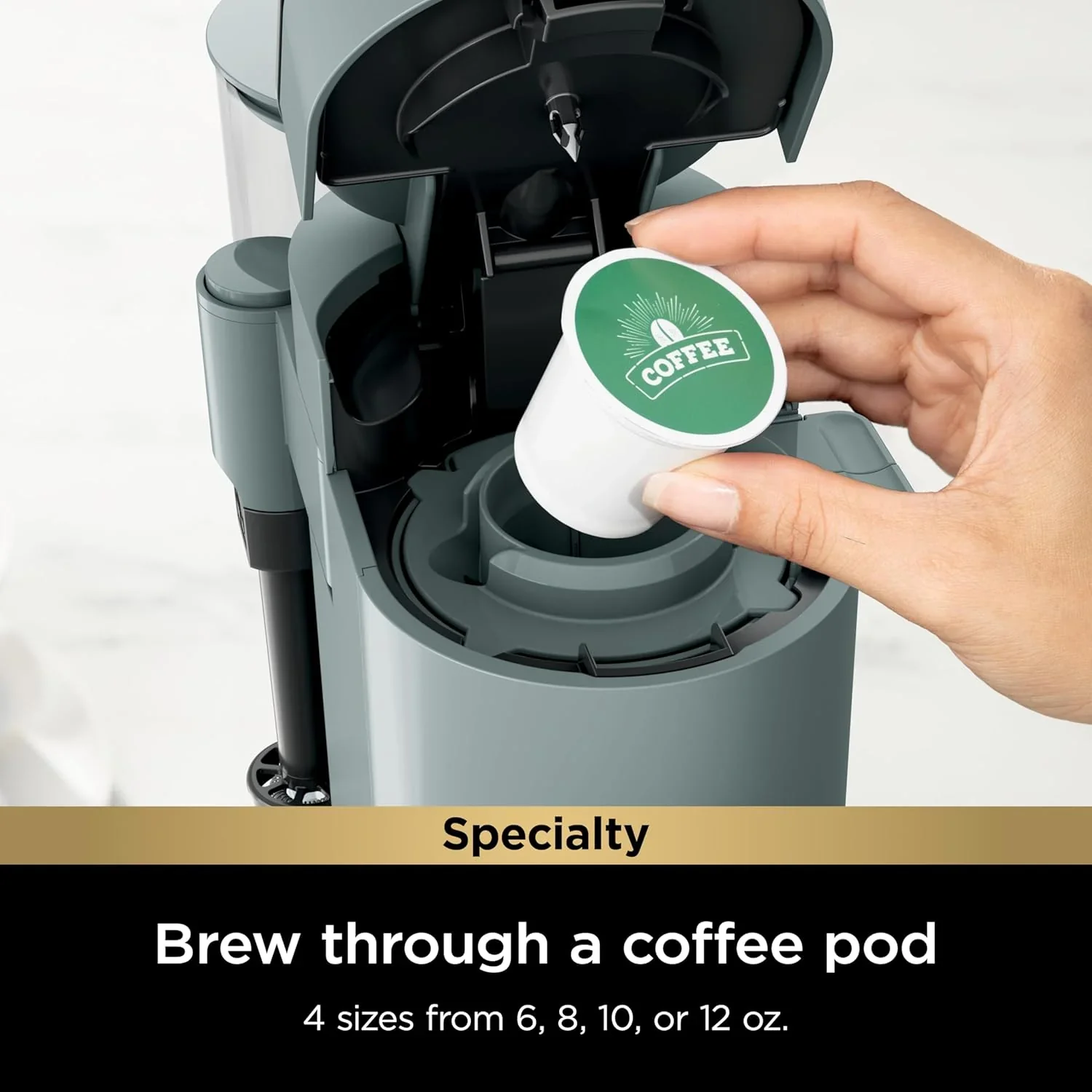 Cafetière Ninja à dosettes individuelles, compatible K-Cup, 4 méthodes d'infusion