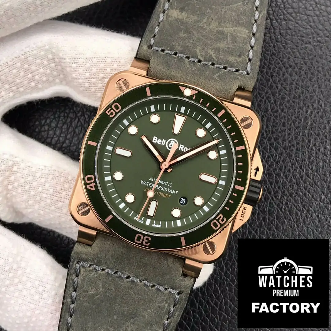 Bell & Ross BR0392-D-G-BR / SCA Black Bezel