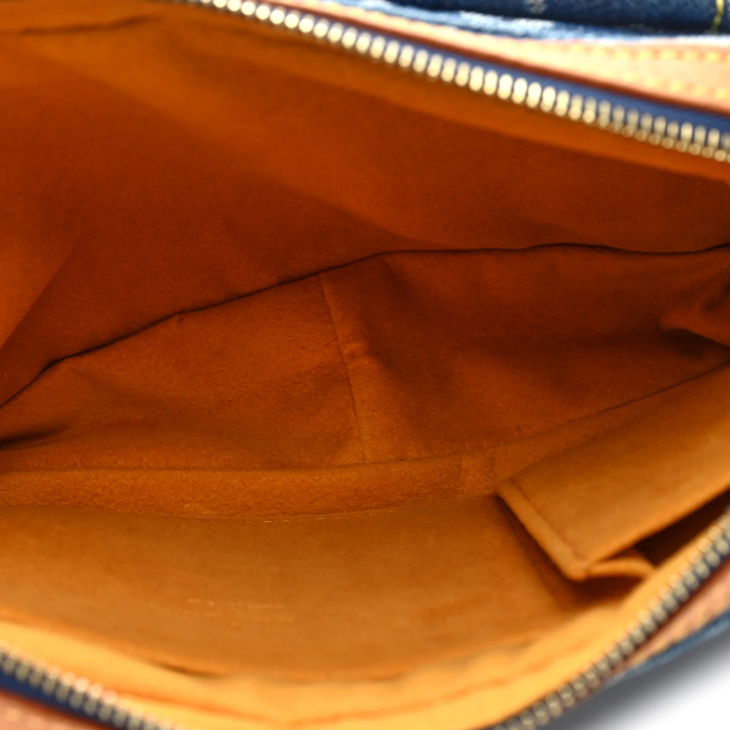 Monogram Denim Bum Bag Blue