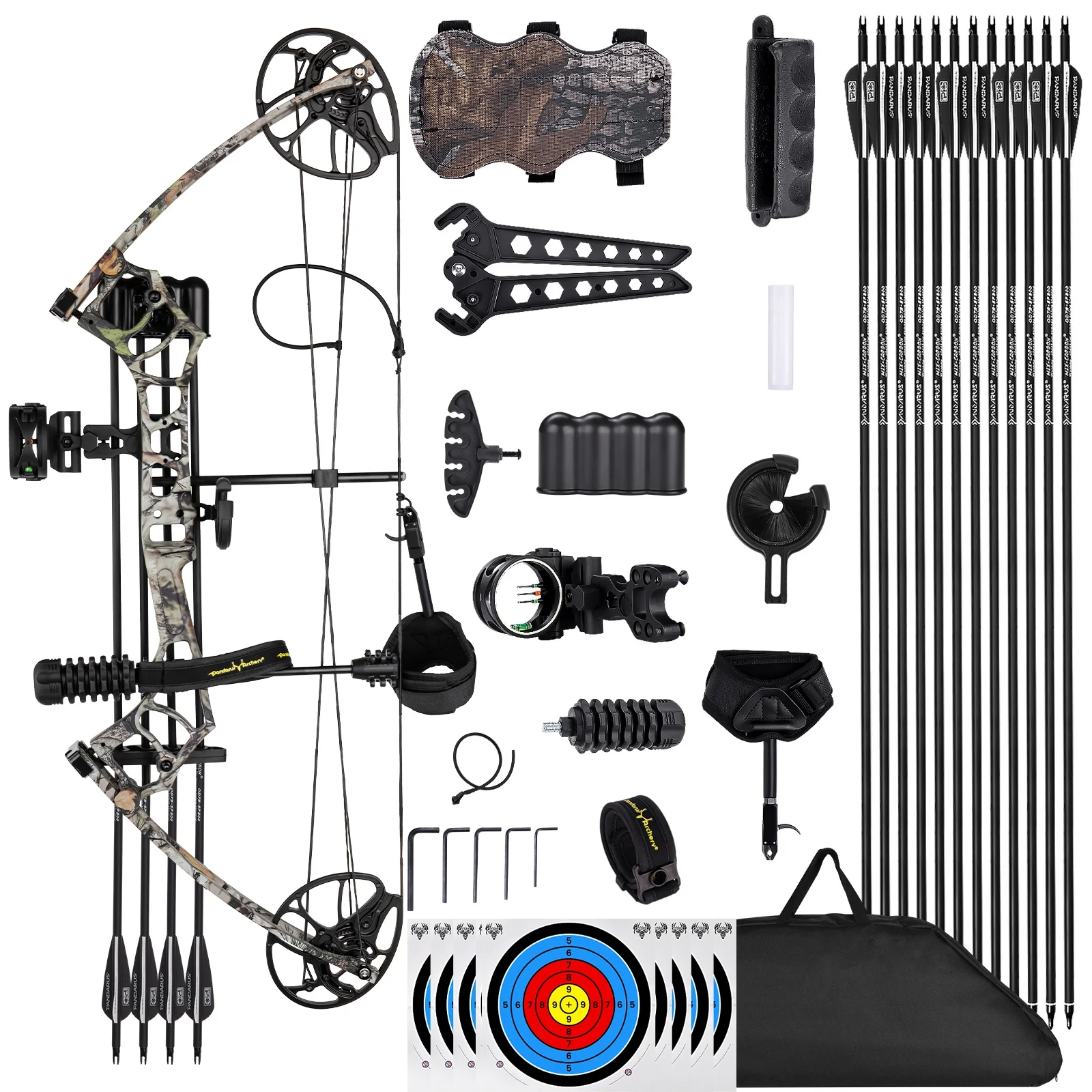 Archery Ready to Hunt Compound Bow Package for Adults and Teens, 25