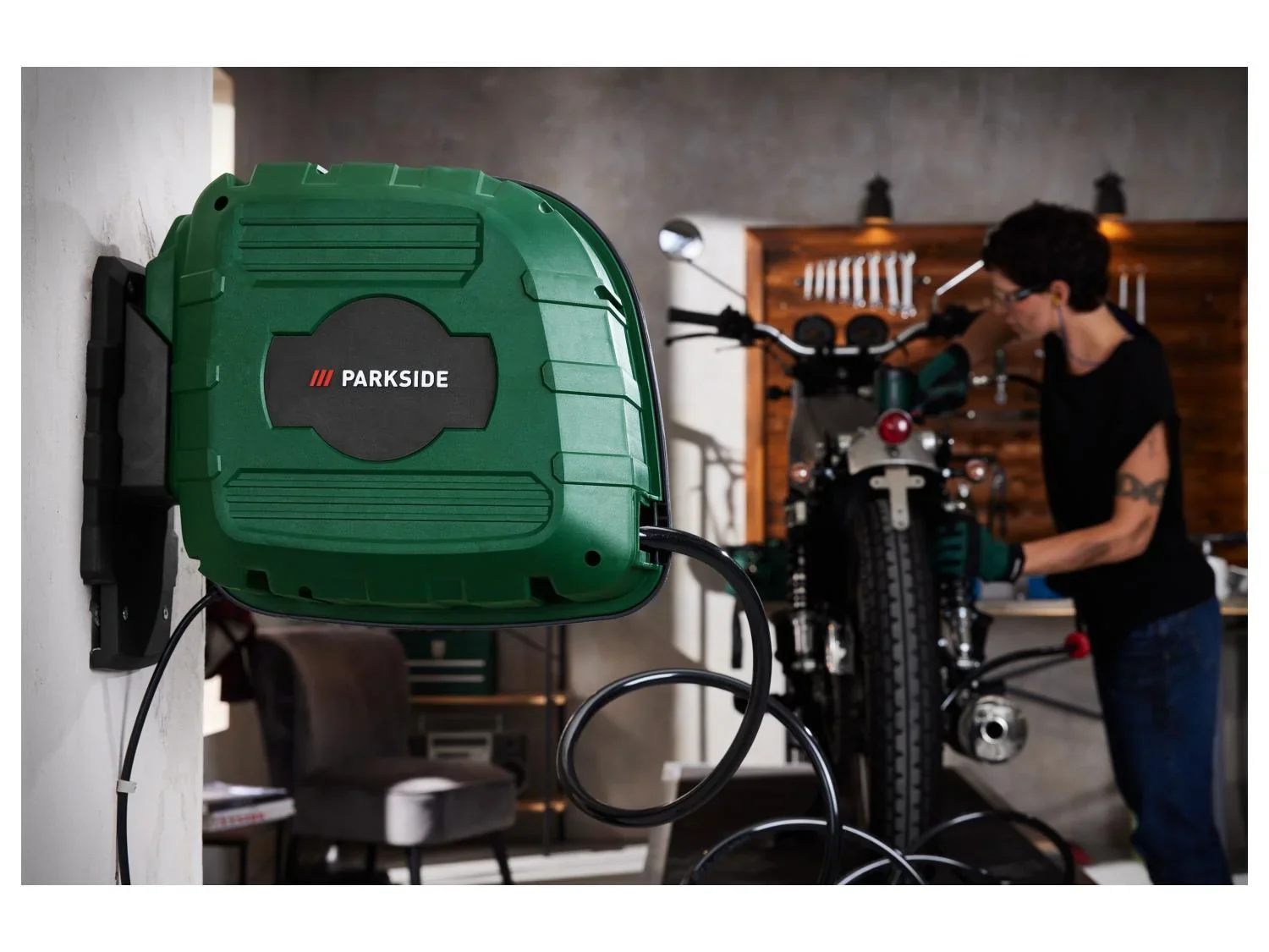 PARKSIDE Compresseur PKS 1100 A1, 8 bar, 1100 W