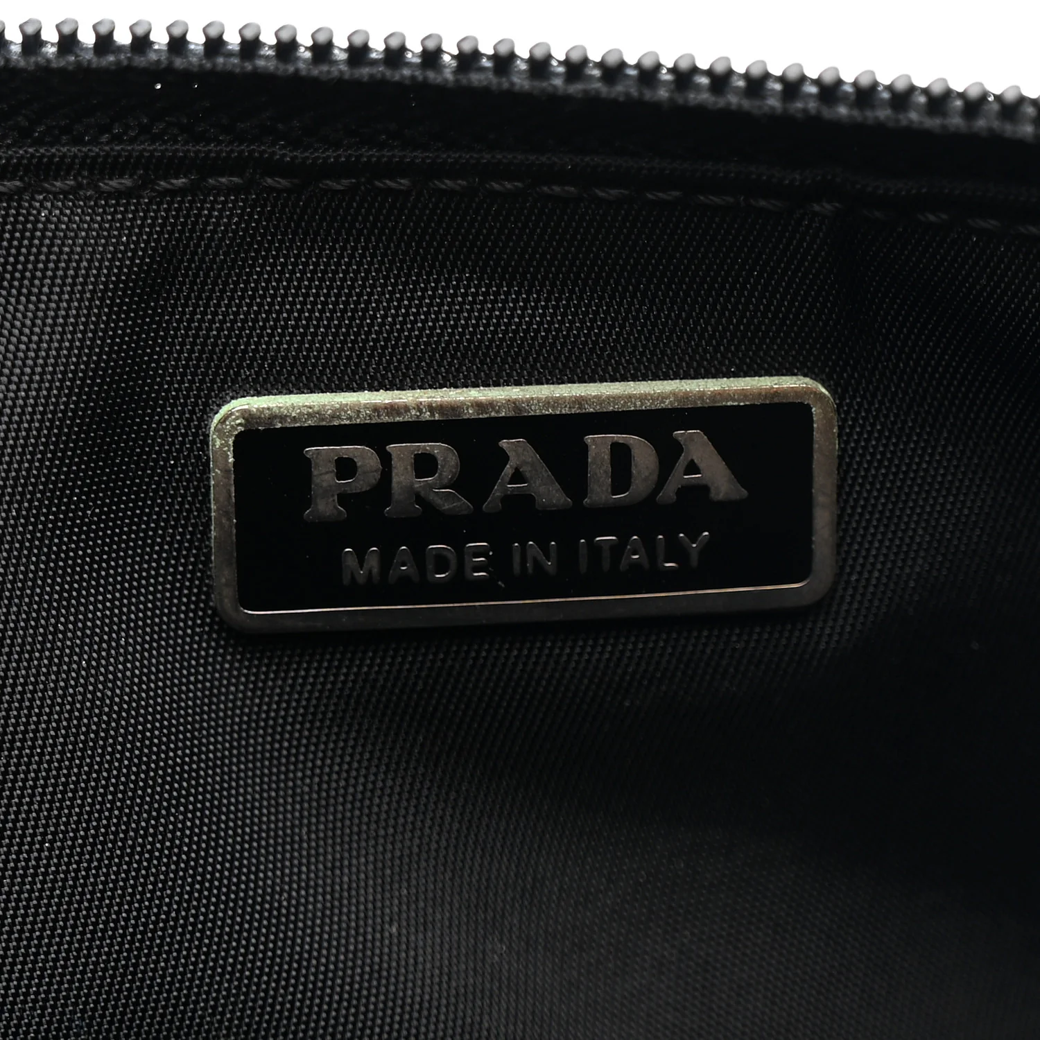 Tessuto Nylon Pochette Bag Black