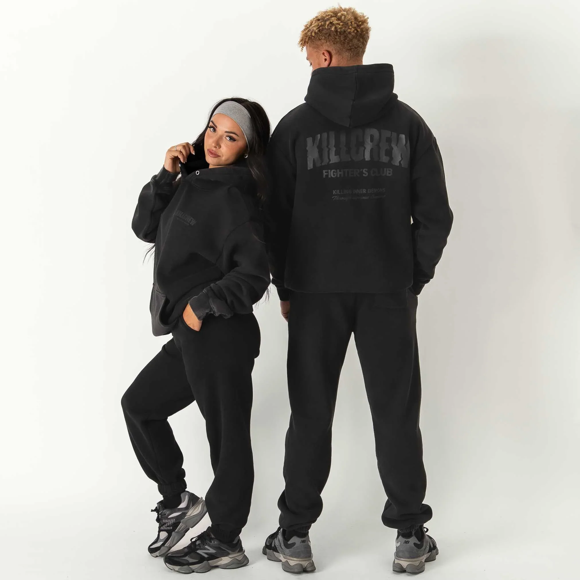 OVERSIZED LUX RIGOROUS TRAINING HOODIE - BLACKOUT