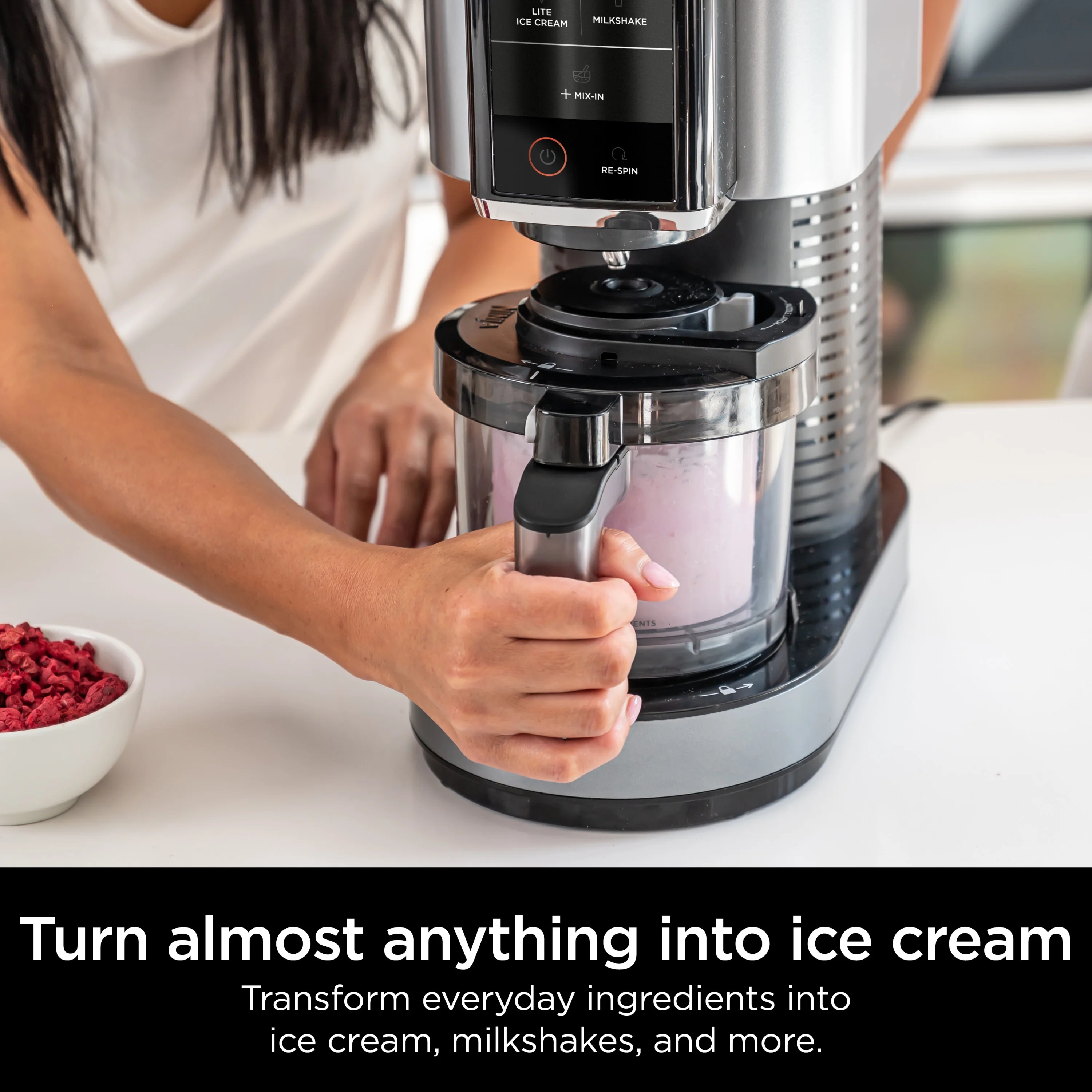 ? CREAMi? Ice Cream Maker, 5 One-Touch Programs, with 2 Pints Included, Walmart Exclusive - Image 6