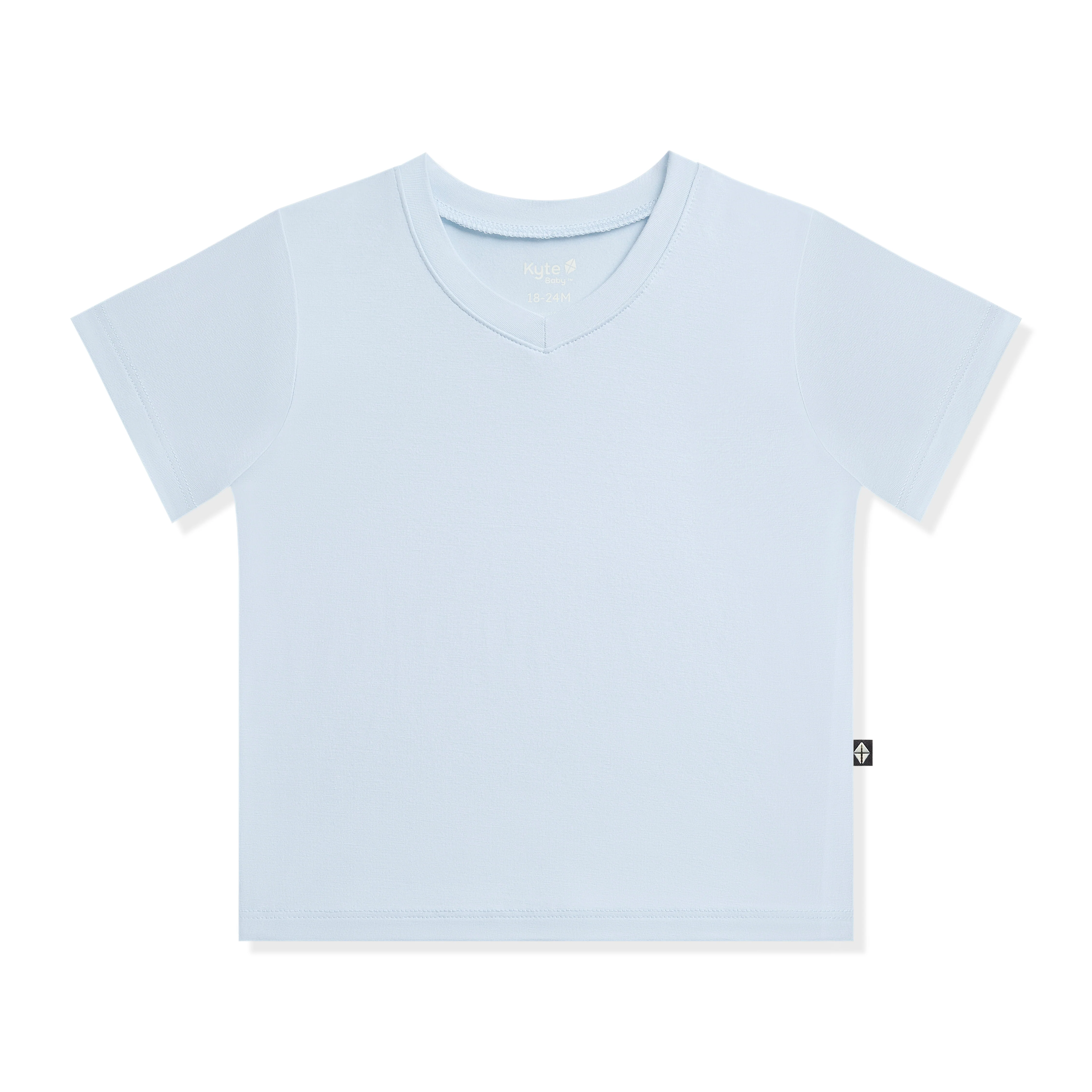 Toddler V-Neck Tee in Breeze