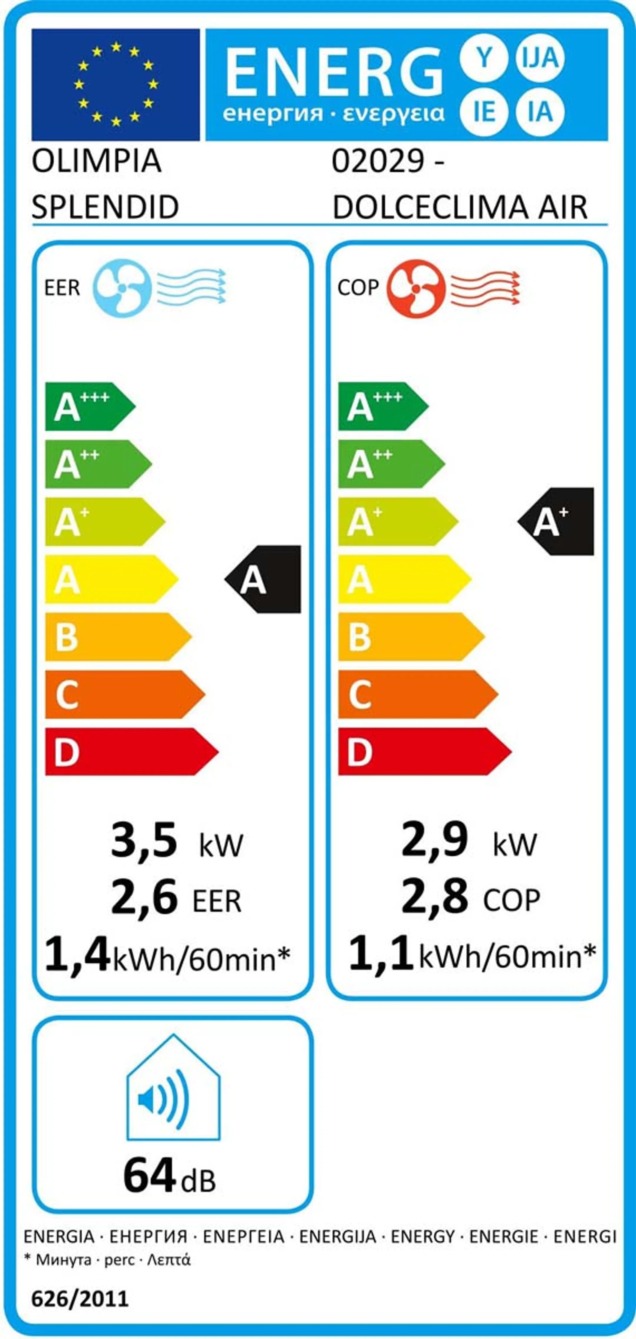 Olimpia Mobiele Airco DOLCECLIMA Air Pro 14 HP