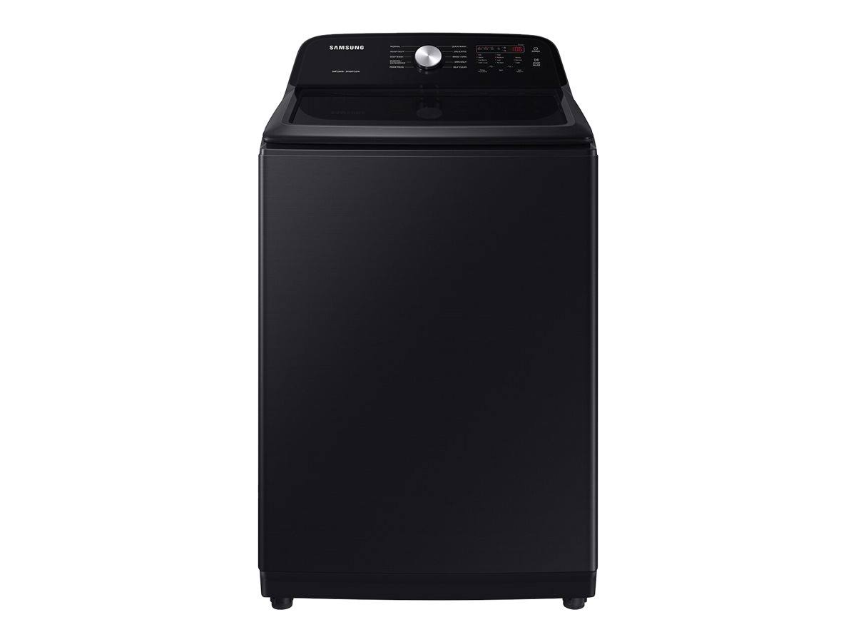 Samsung - 5.0 Cu. ft. Large Capacity Top Load Washer with Deep Fill and EZ Access Tub - Brushed Black