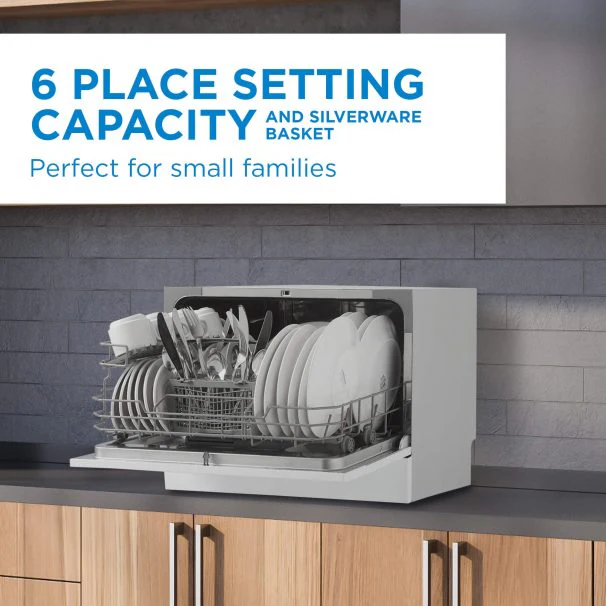 Danby 6 Place Setting stainless steel Countertop Dishwasher
