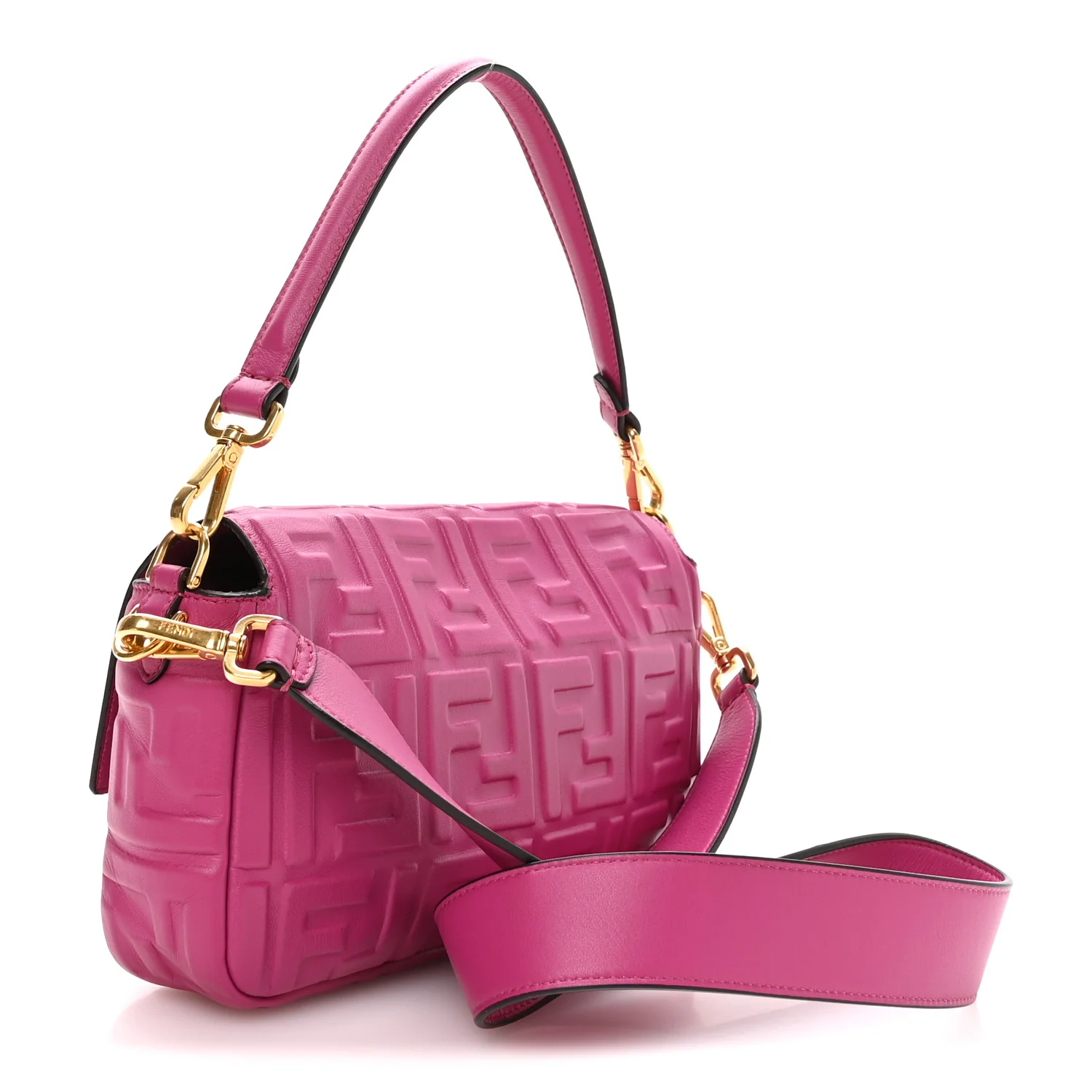 Nappa FF 1974 Embossed Baguette Ciclamino Pilar