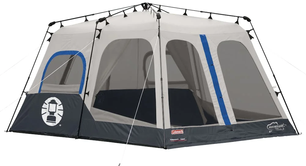 Coleman 8 - Person Cabin Camping Tent with Instant Setup, Blue